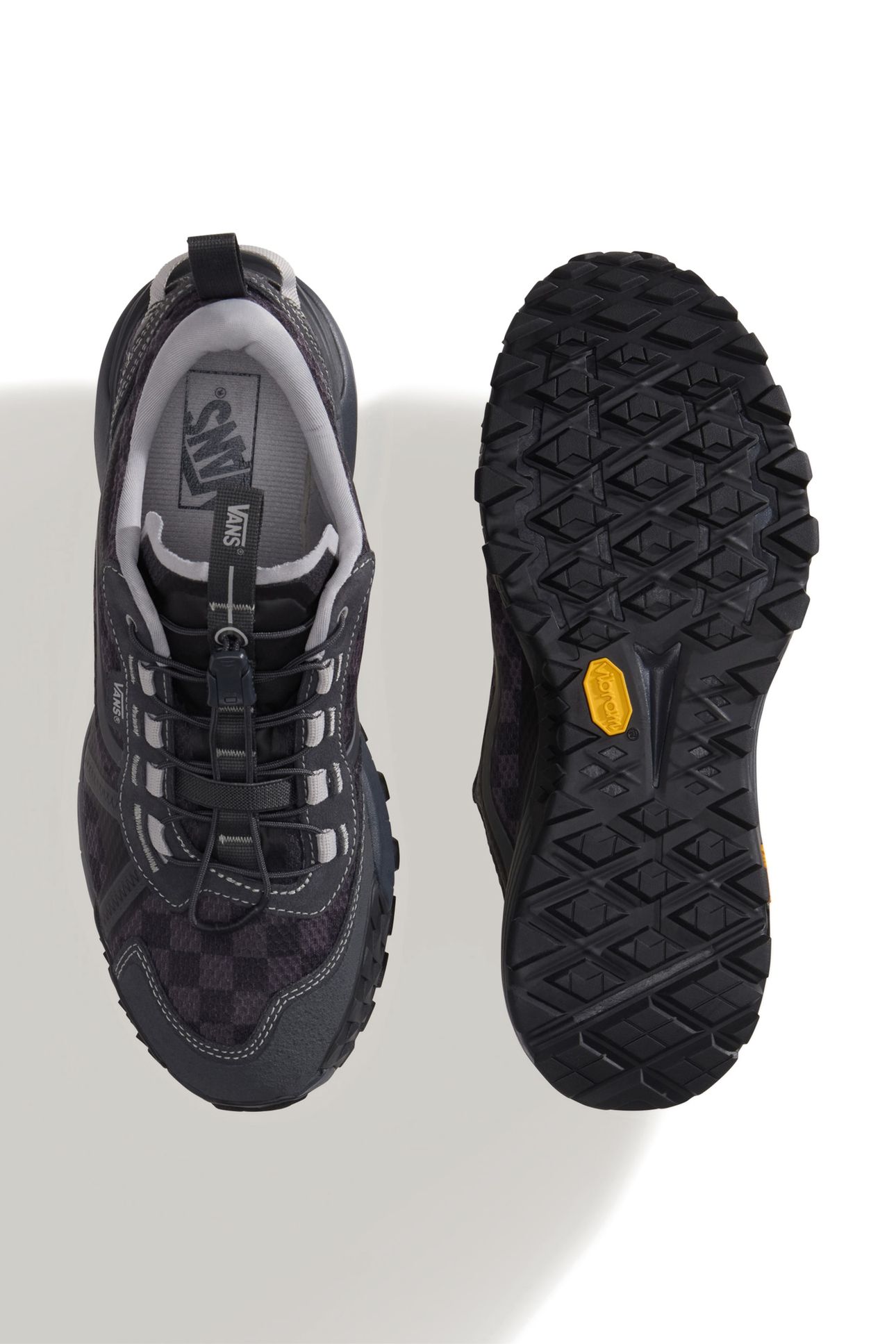 UNISEX CROSSPATH XC CHECKERBOARD CHARCOAL GRAY 4
