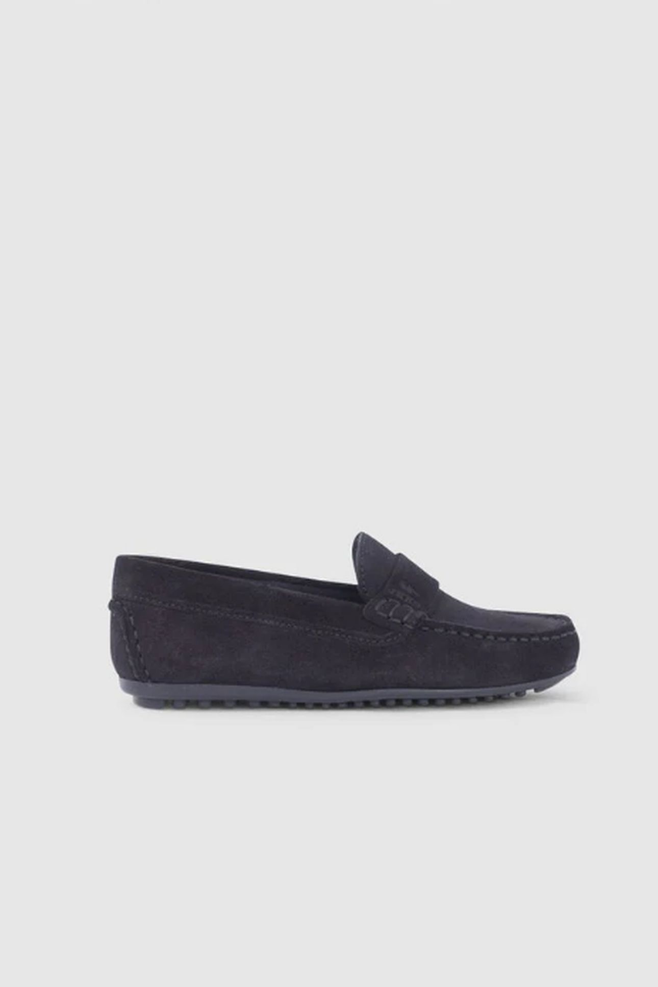 BOYS' NAVY SUEDE LOAFERS 1