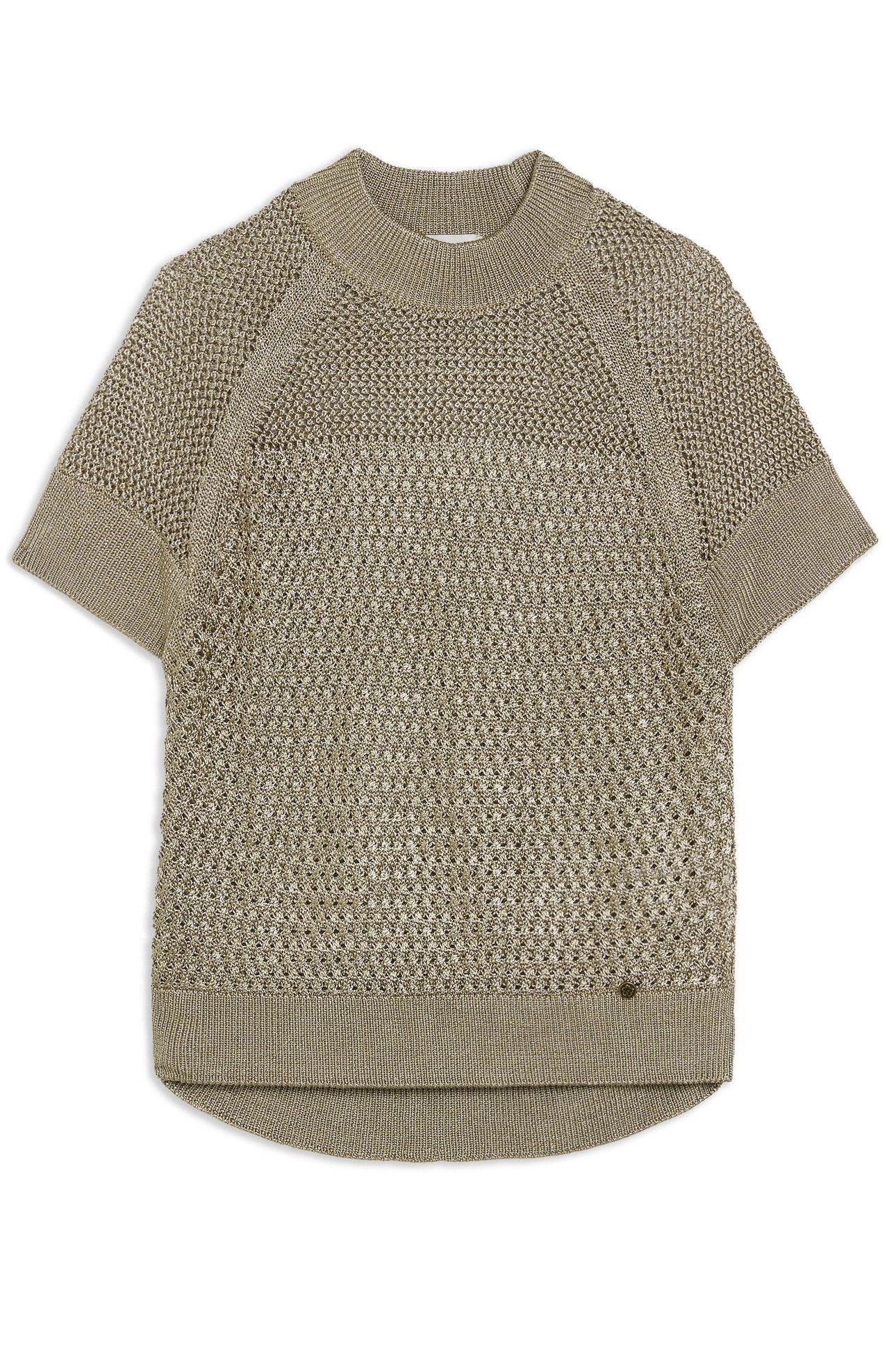 ABALY BASKET STITCH SLEEVELESS TOP NATURAL 3