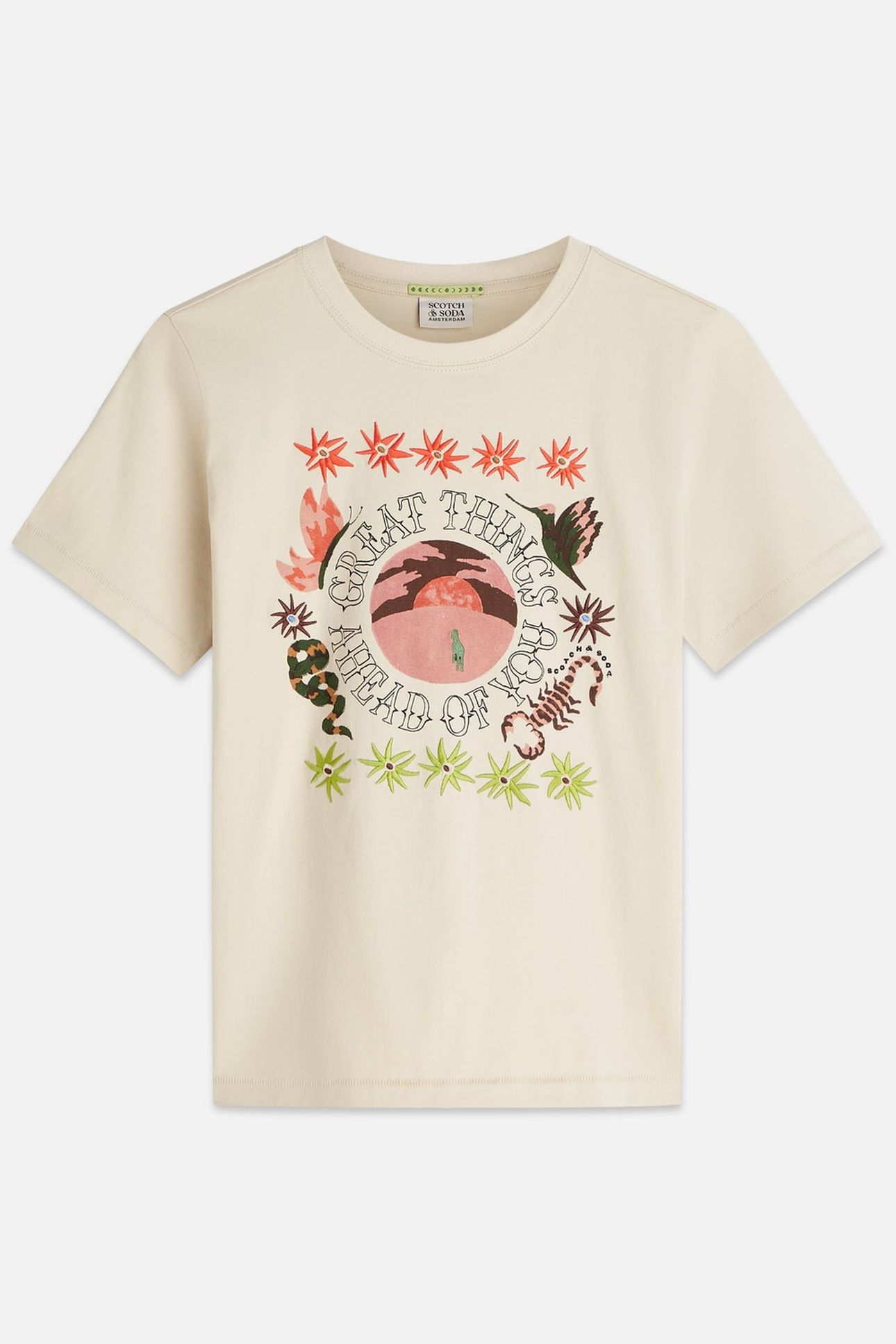 EMBROIDERED ARTWORK REGULAR-FIT T-SHIRT FOG 4
