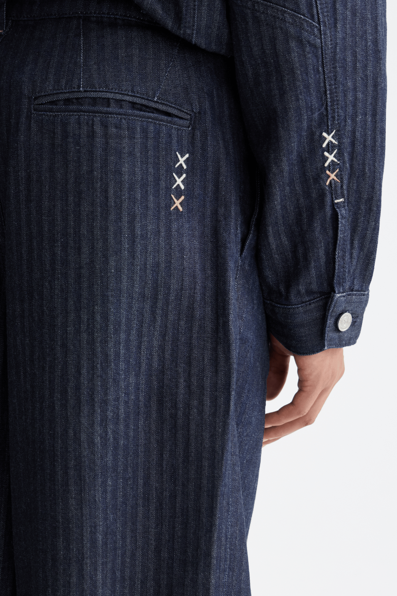 SEASONAL LOOSE FIT DENIM CHINO NAVY 6