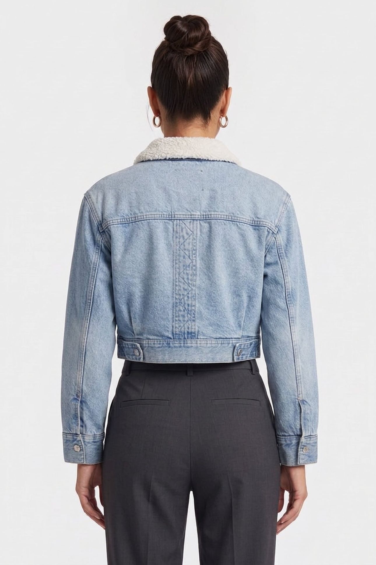 SHERPA WOOL DENIM JACKET BLUE NEWTON 2