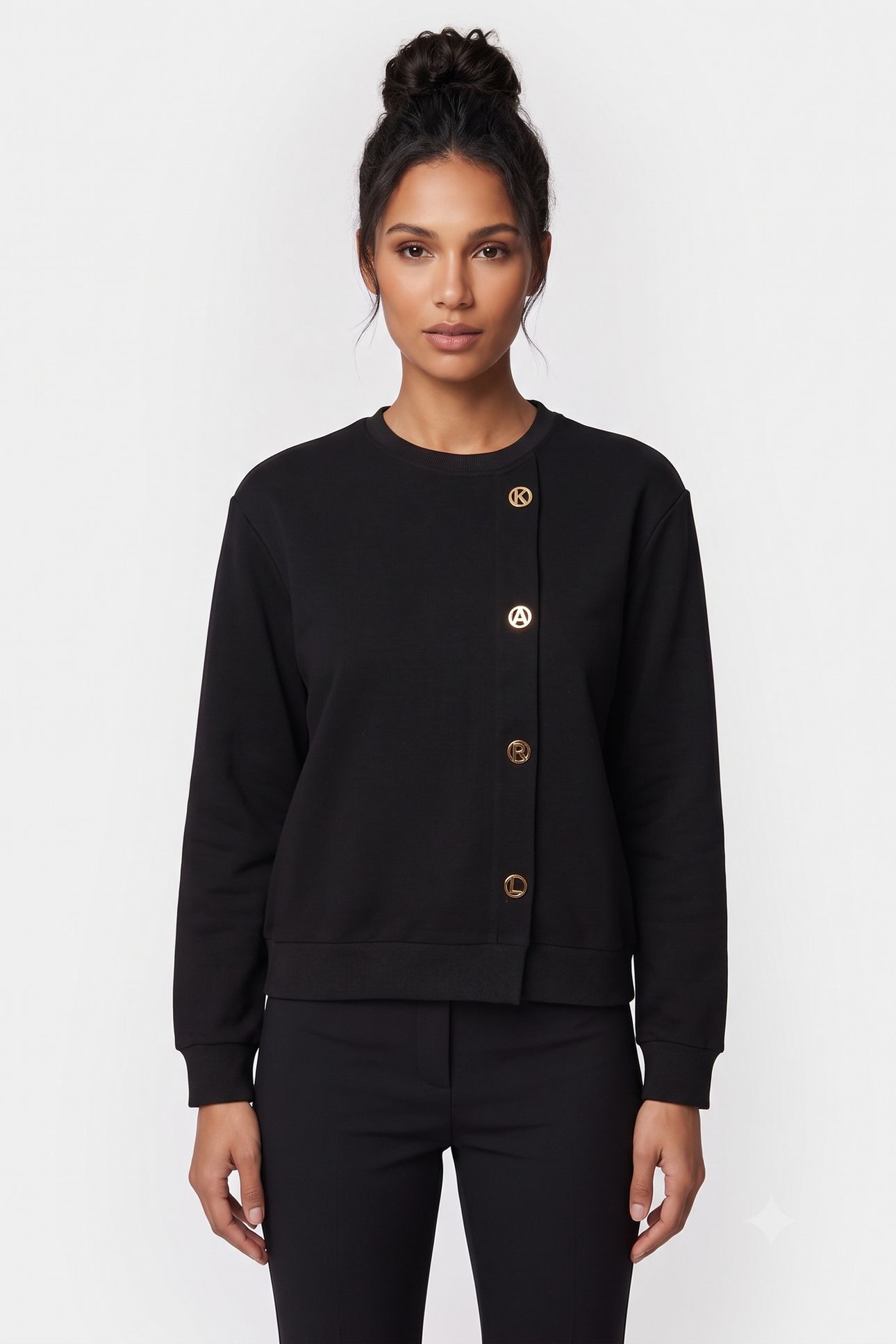 KARL DAILY SWEATSHIRT BLACK 1