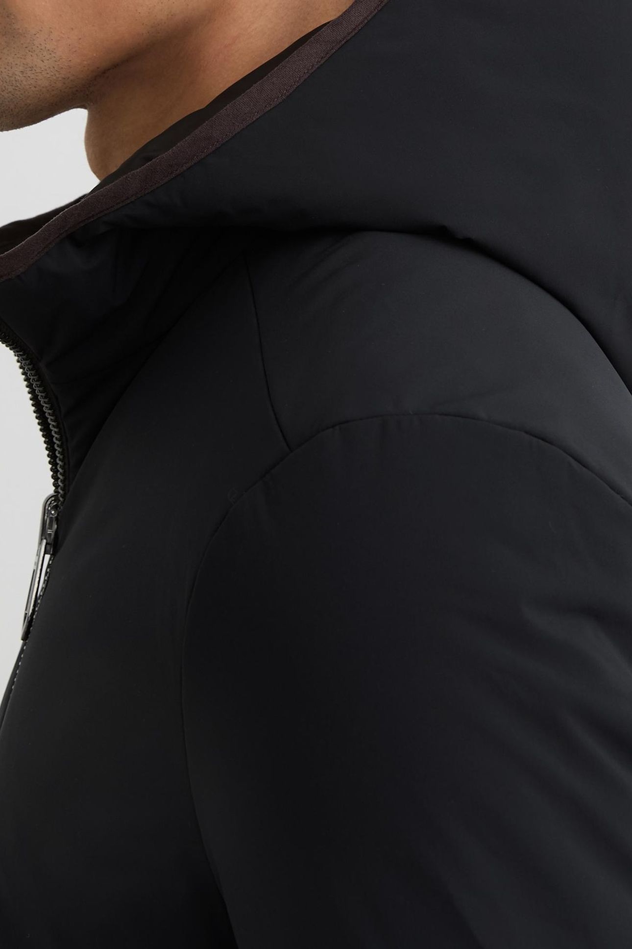 LS REVERSIBLE WADDED PUFFER JACKET NAVY/BROWN 6