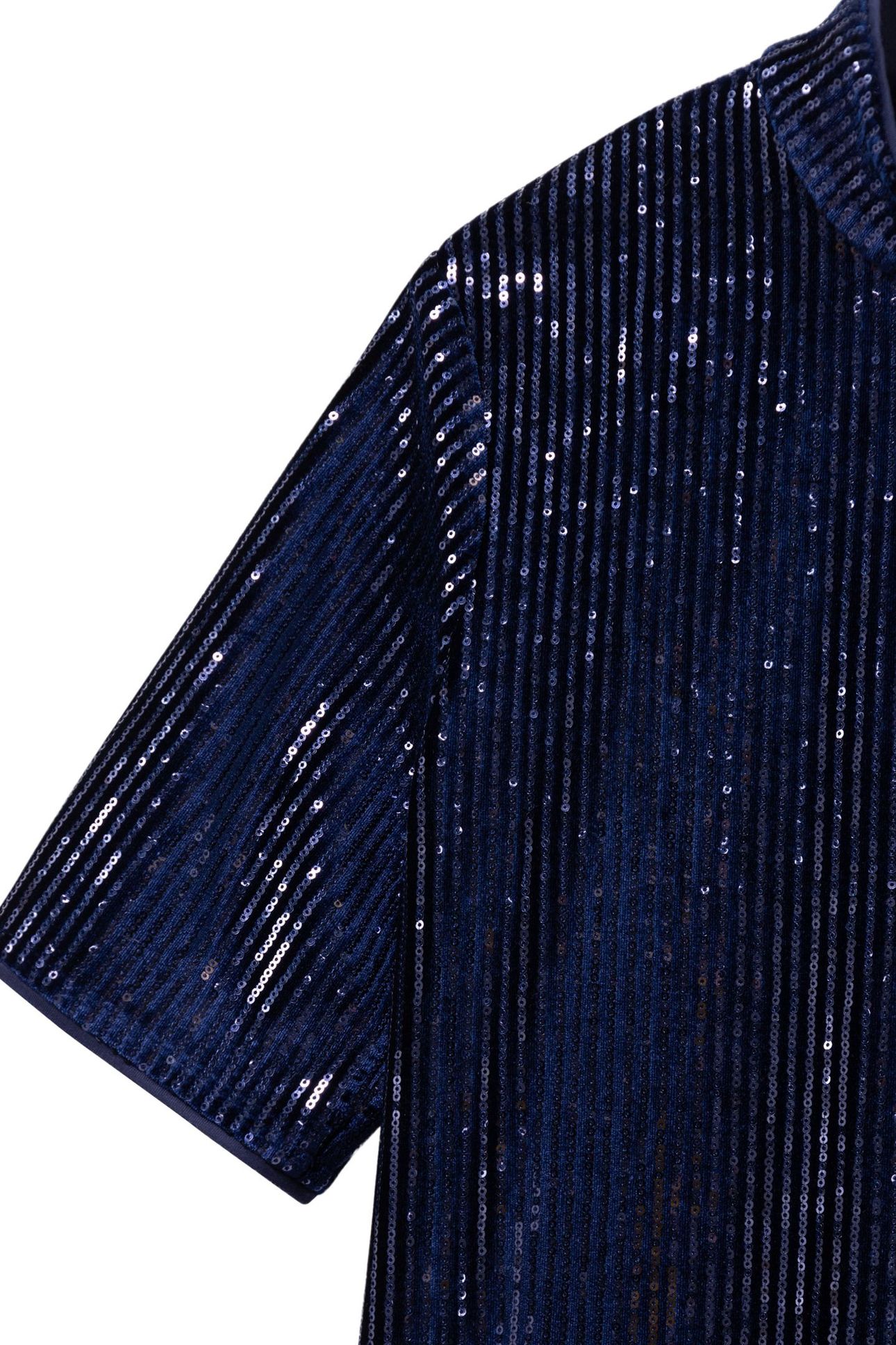 ROZE - NAVY KNIT DRESS WITH SEQUINS 3
