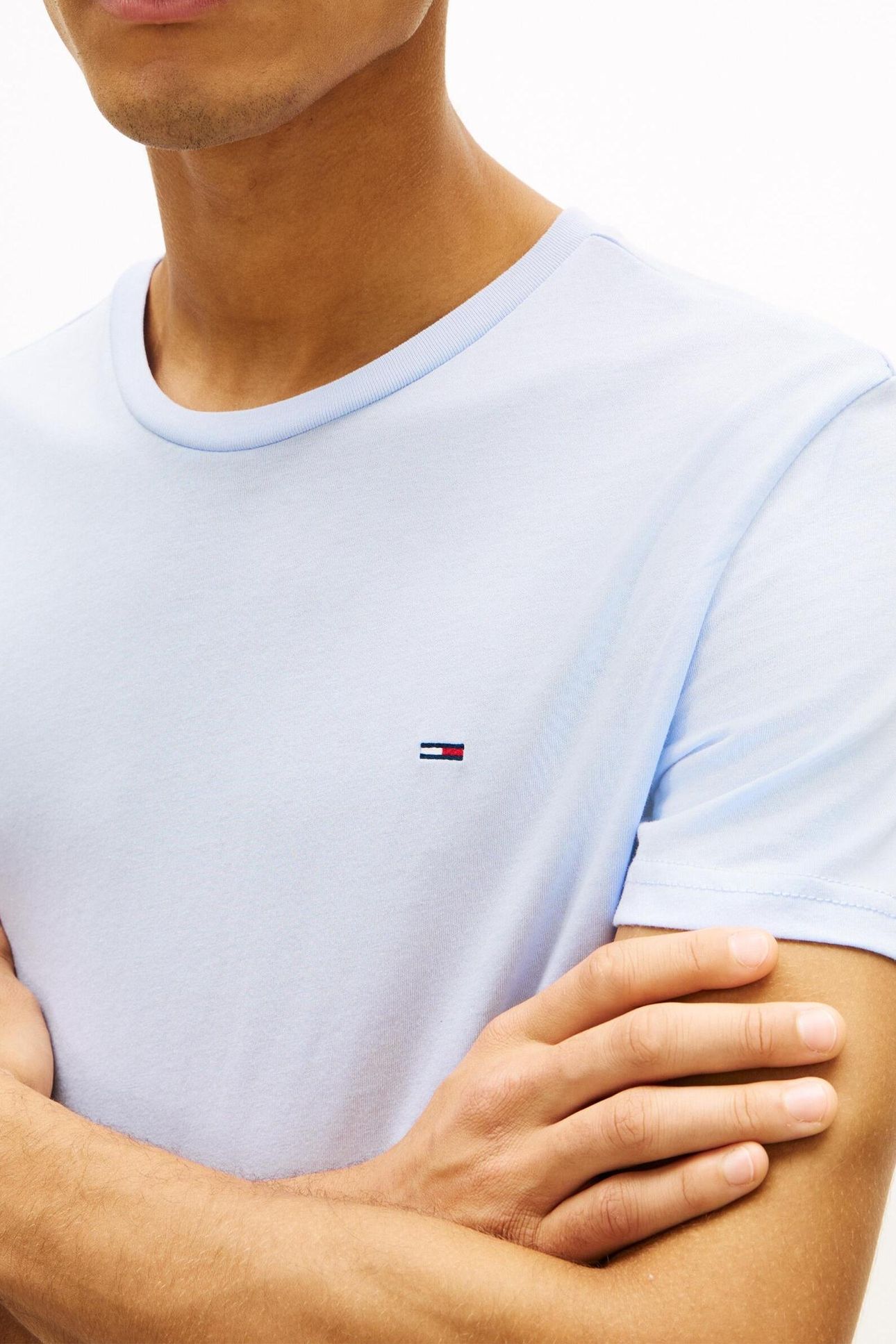 TJM XSLIM JASPE TEE SWEET BLUE 4