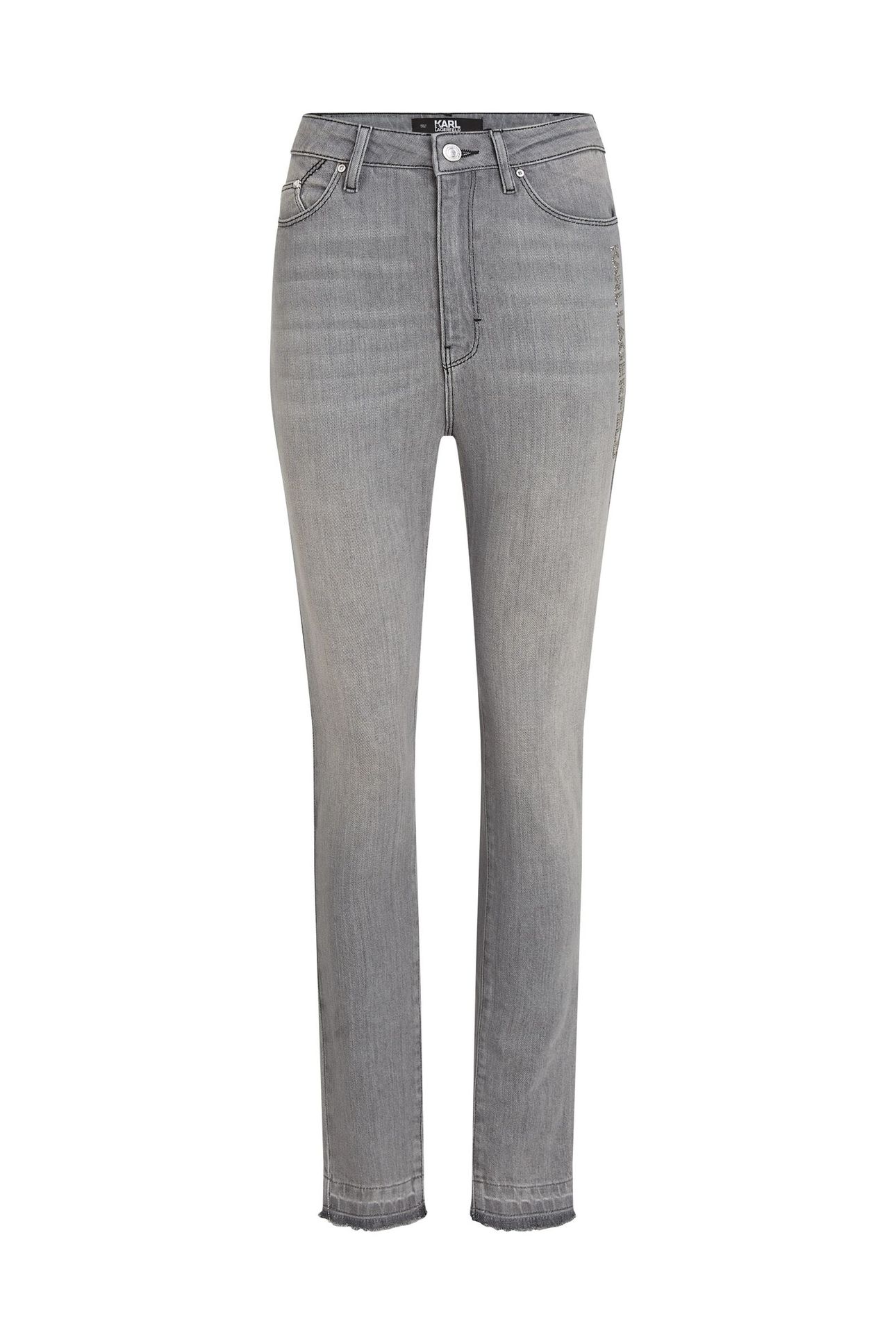 SKINNY LOGO DENIM GREY DENIM 1