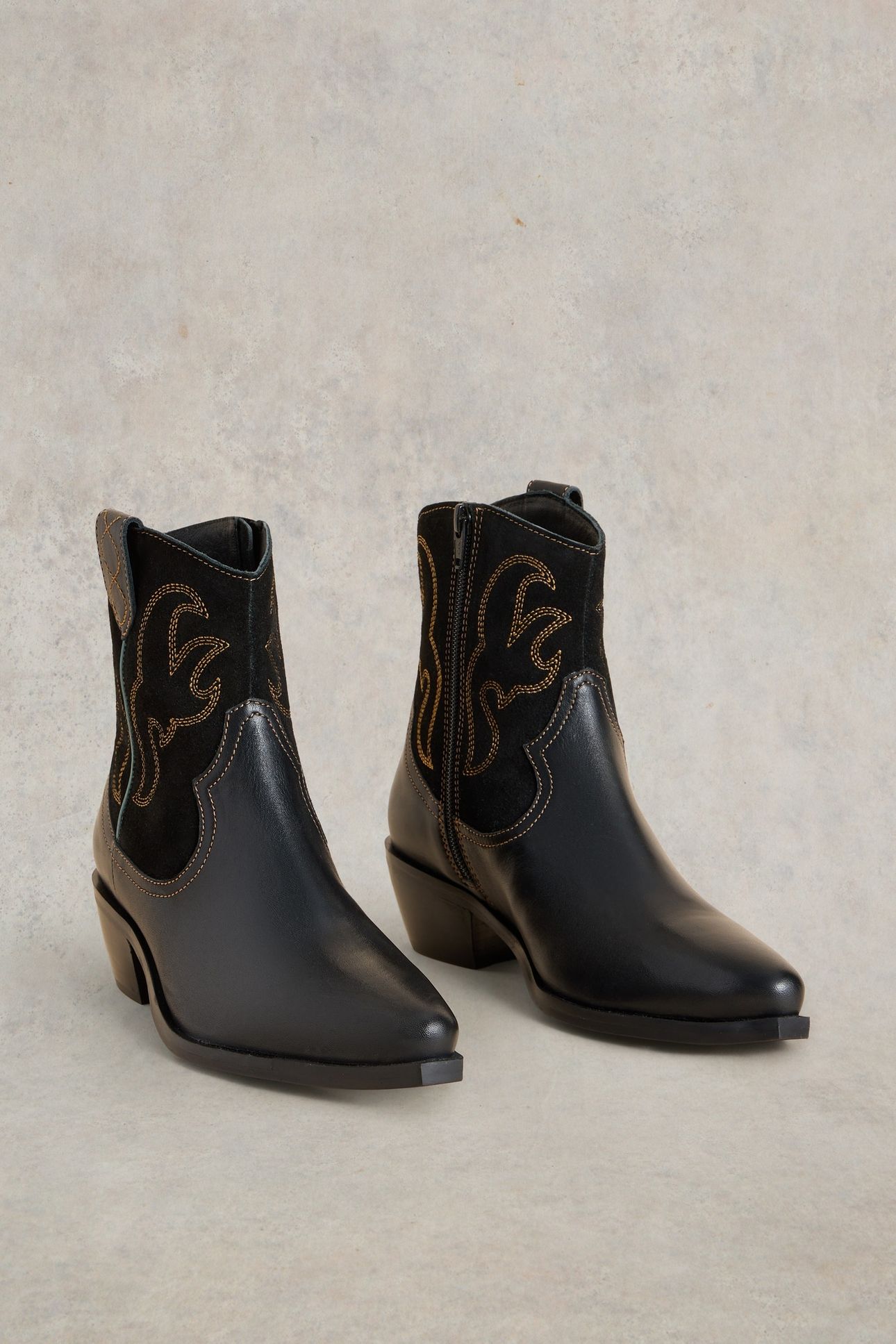 BEAU WESTERN BOOT PURE BLK 3