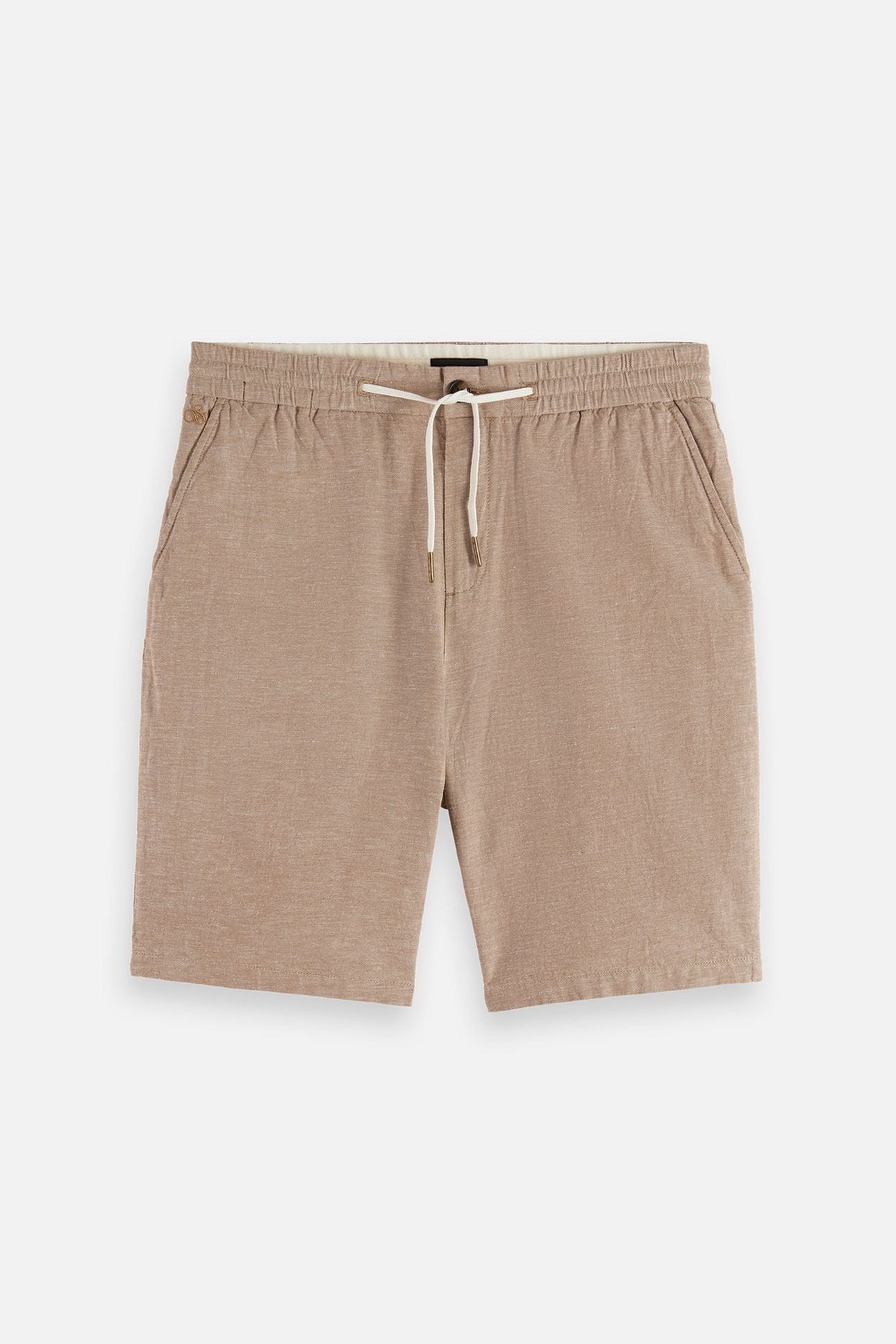 SEASONAL CORE FAVE COTTON LINEN REGULAR-FIT CHINO SHORTS LT  4