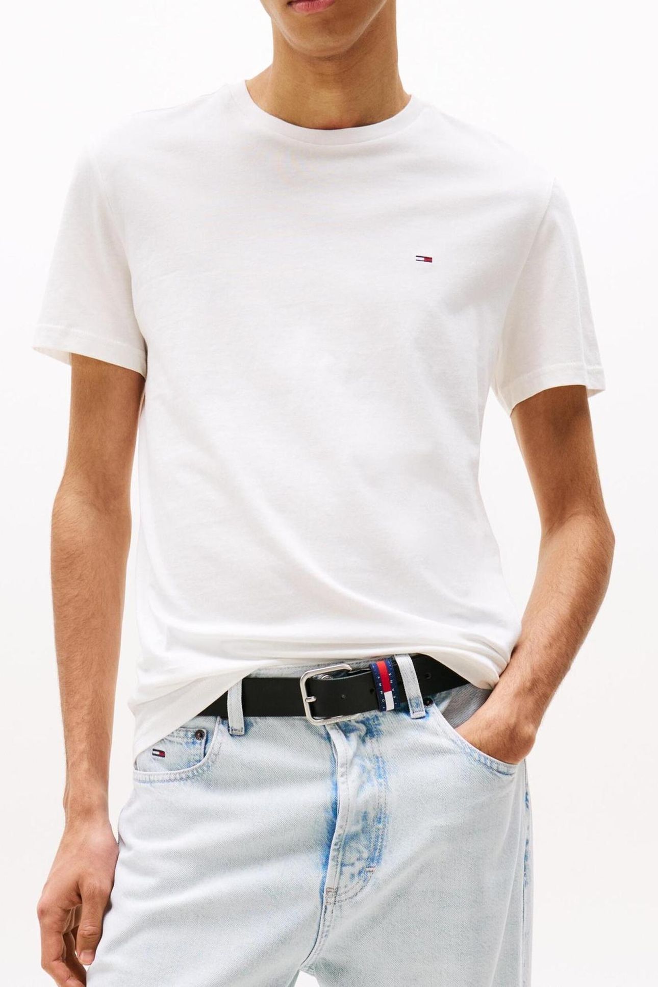 TJM XSLIM 3 PACK TEE ECRU/DARK NAVY/BLUE 6