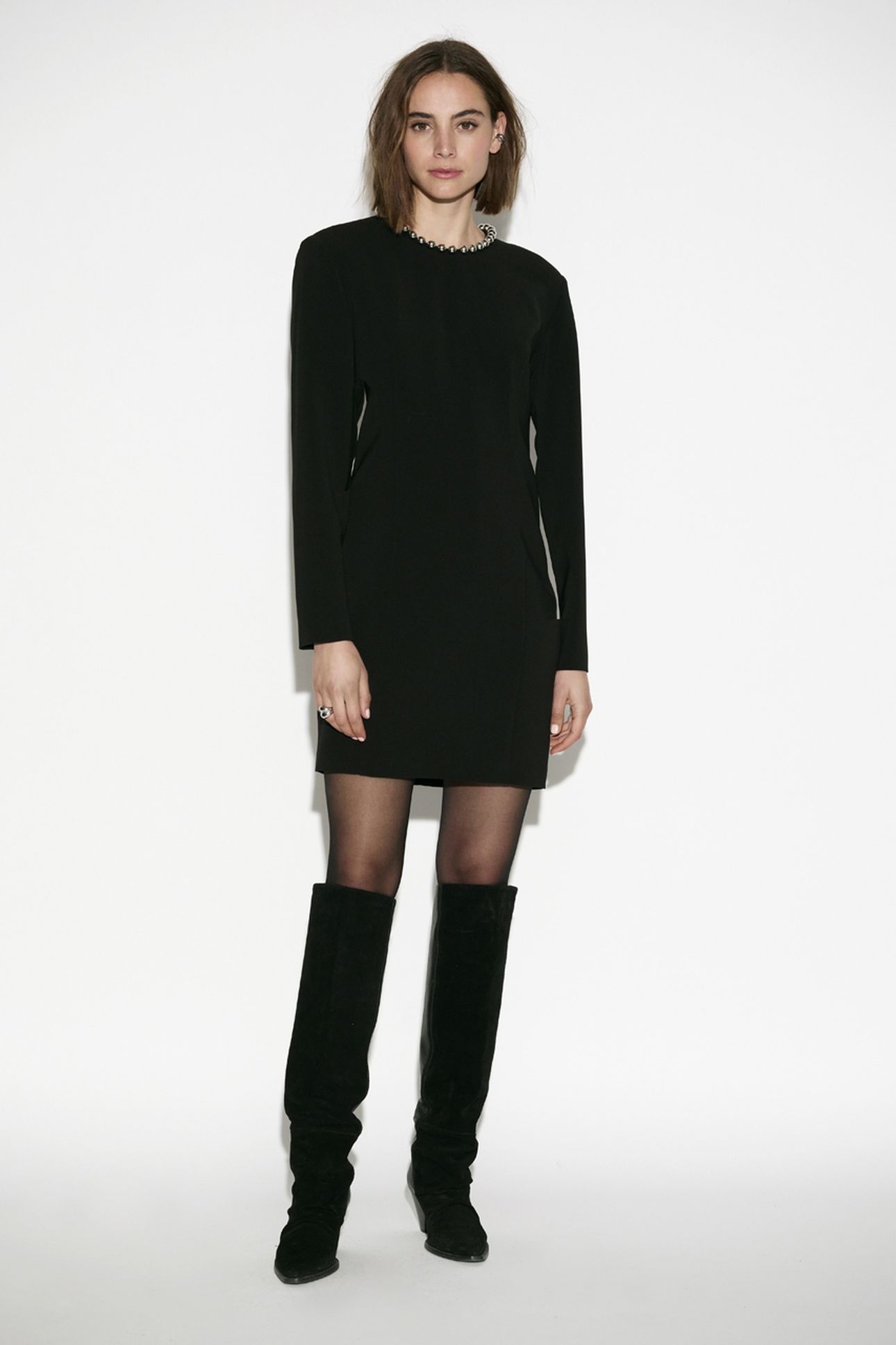 VEON BEAD DRESS RAVEN 2