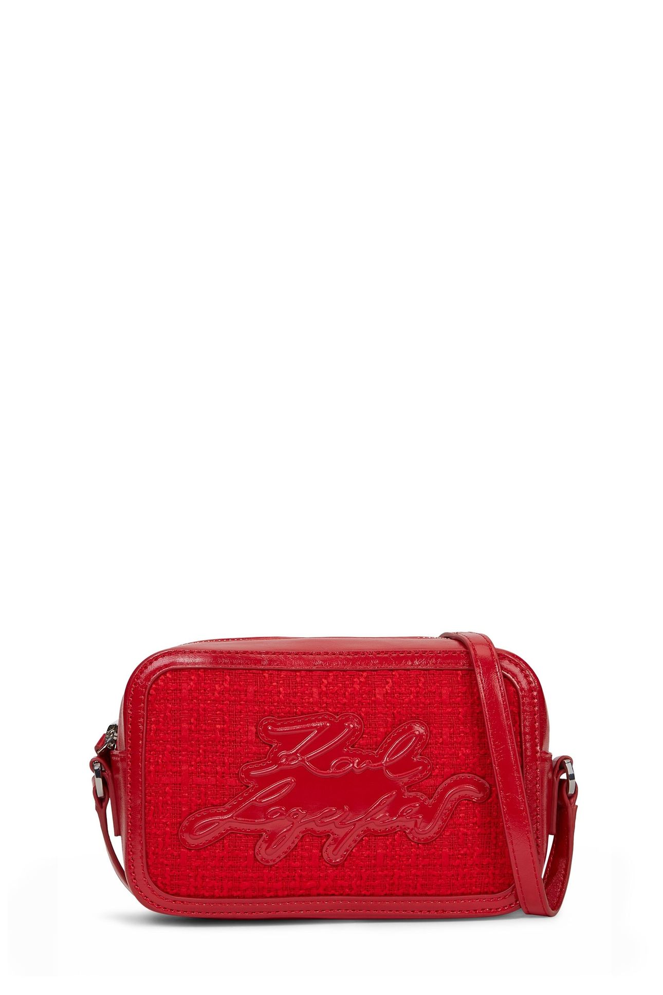 SHOPPER TEXT CAMERA BAG KLASSIC RED 1