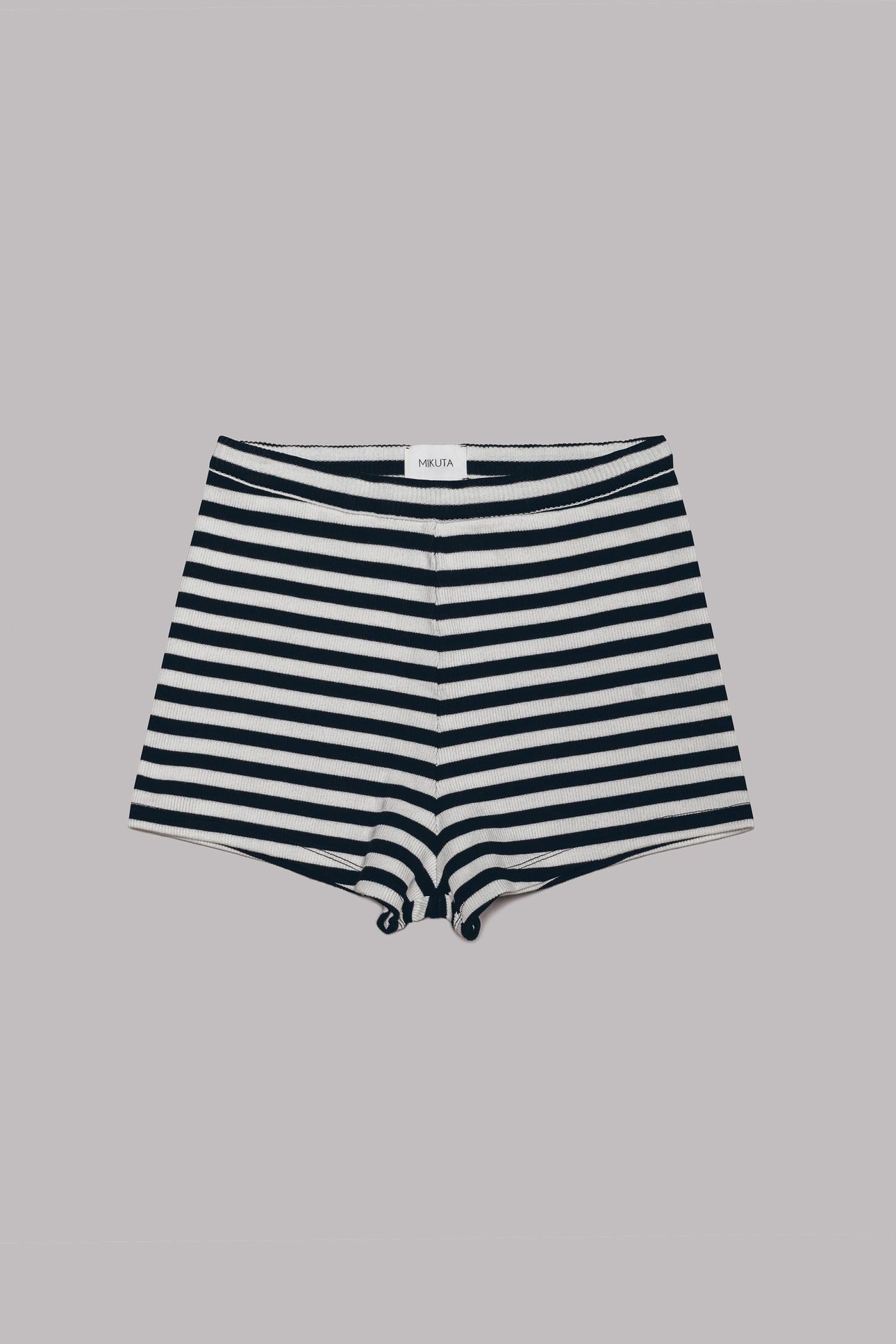 THE STRIPED RIBBED SHORTS 3