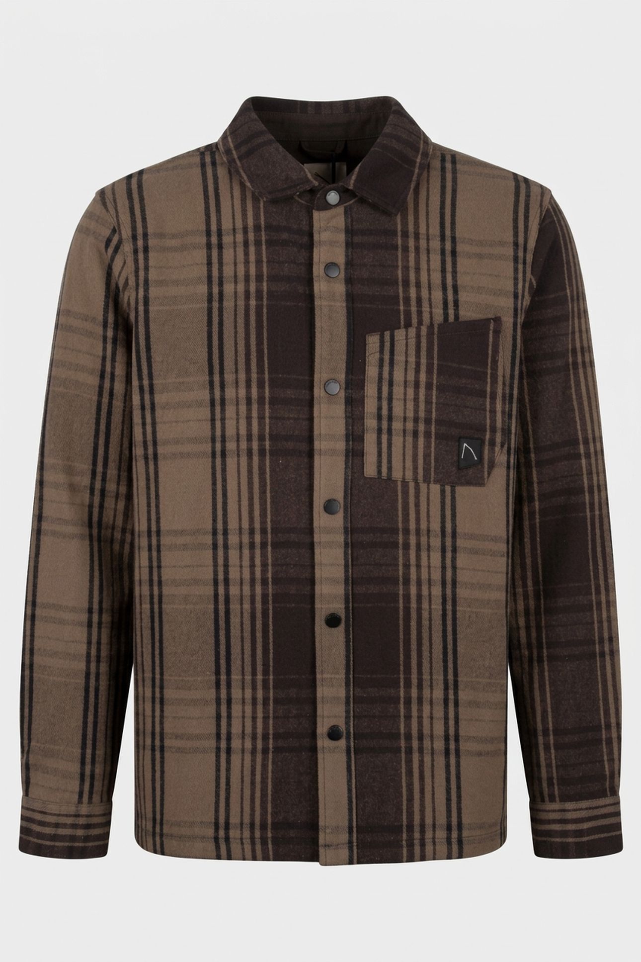 SHIRT LONG SLEEVE AXEL FLUX STONE GRAY 3