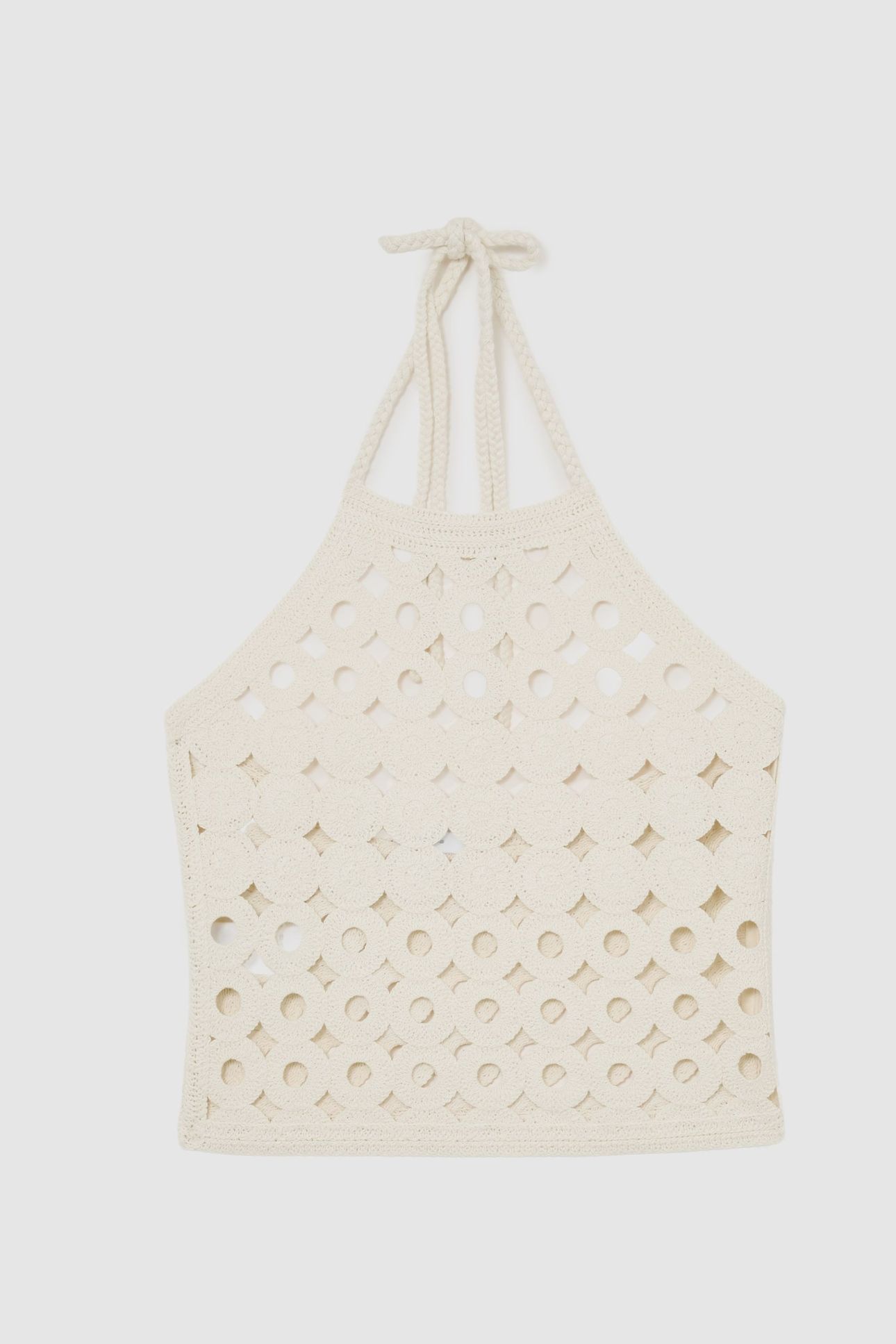 OPEN STITCH VEST WHITE 4