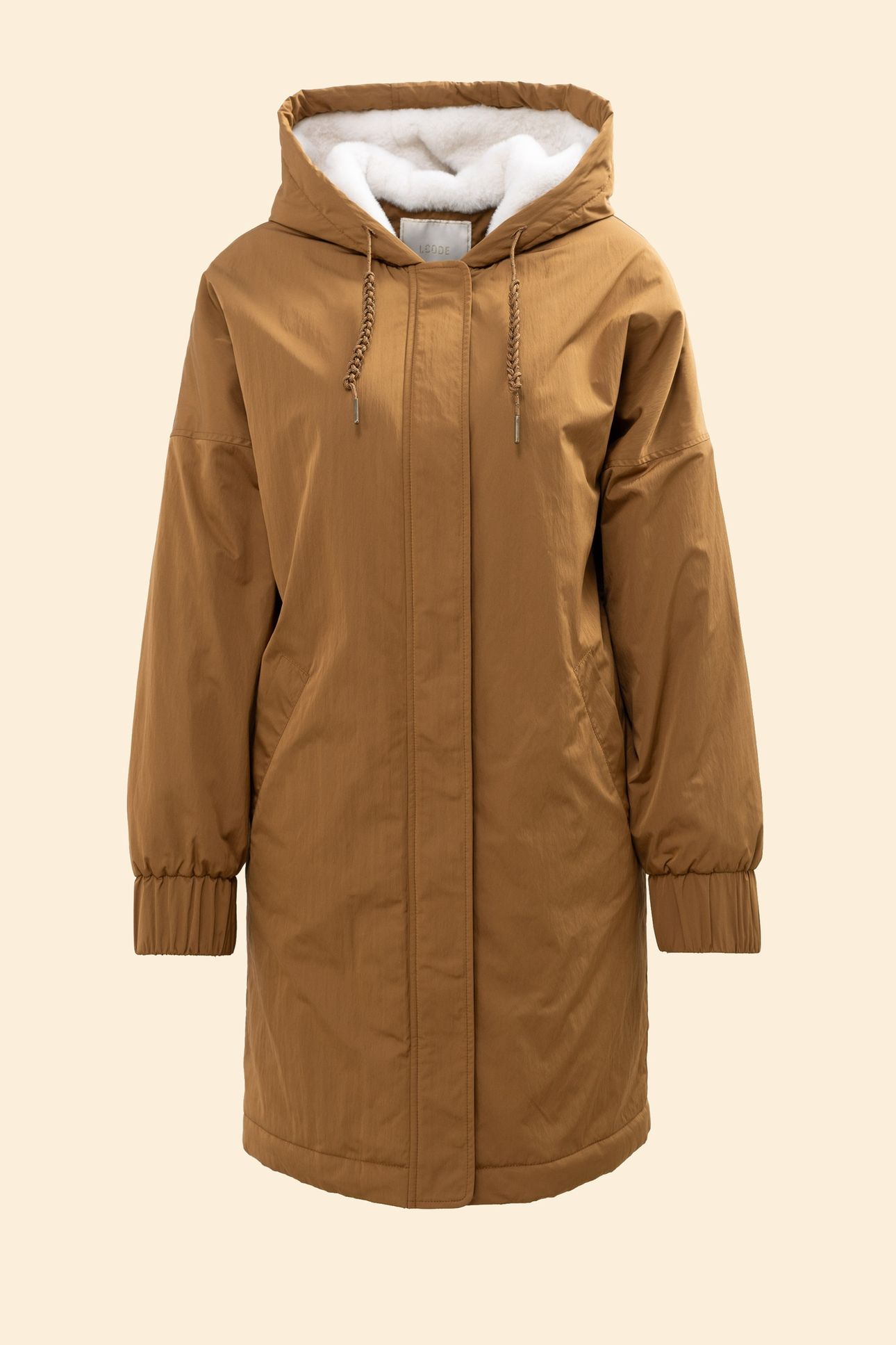 CAMEL NYLON FUR-LINED PARKA 3