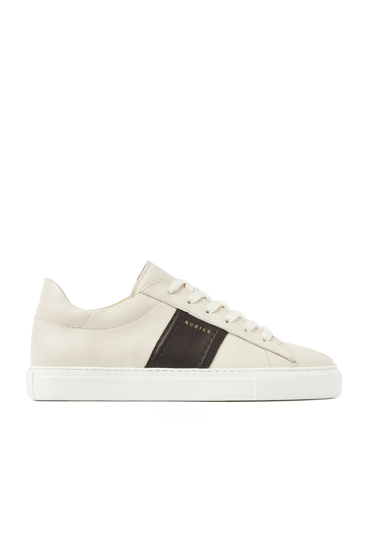 JOLIEN MORRIS BEIGE LEATHER DK BROWN 1