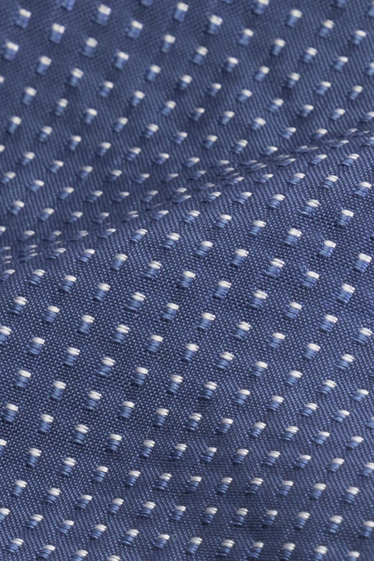 2 TONES SQUARE SILK TIE BLUE ICE 2
