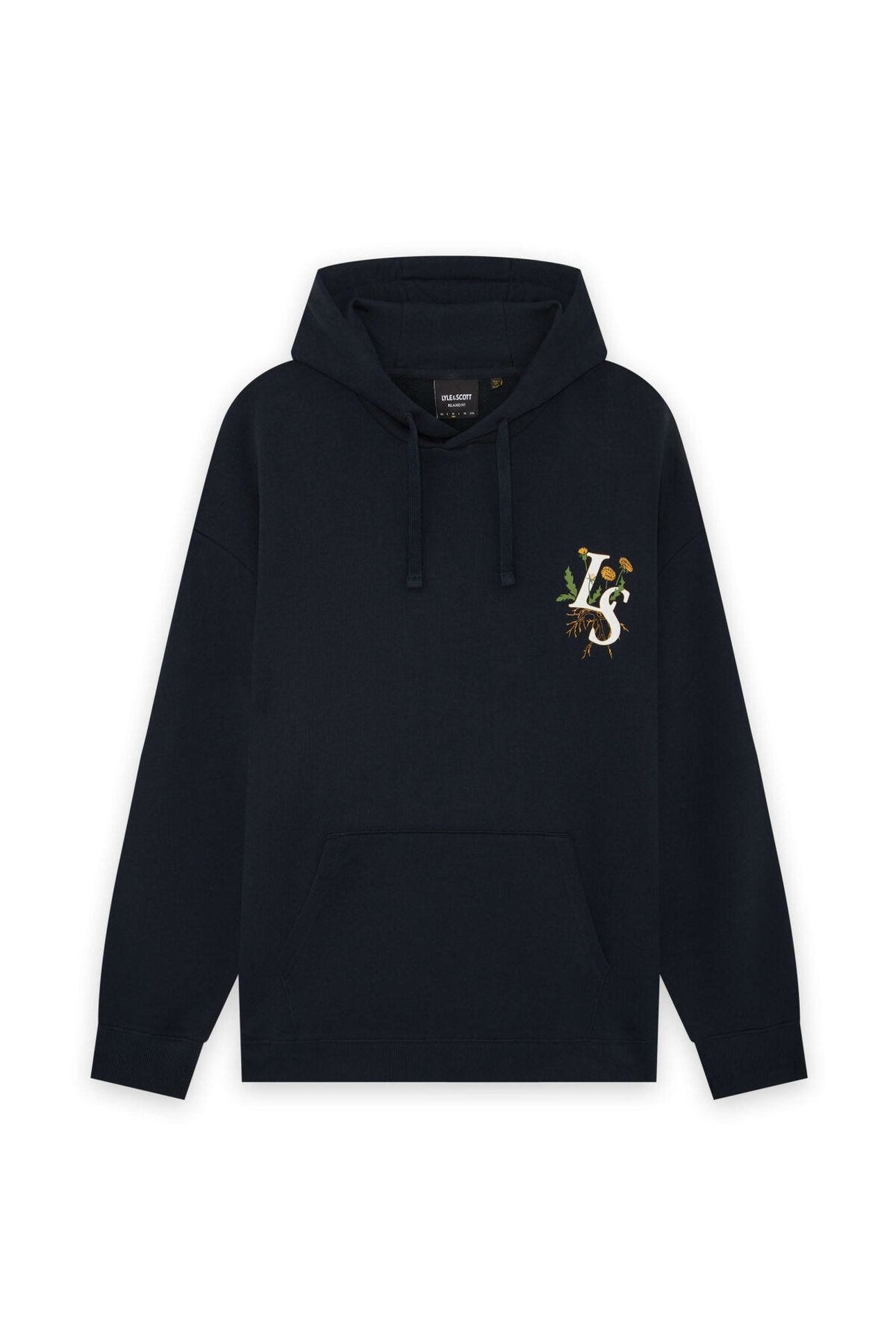 DANDELION SCRIPT GRAPHIC HOODIE DARK NAVY 4