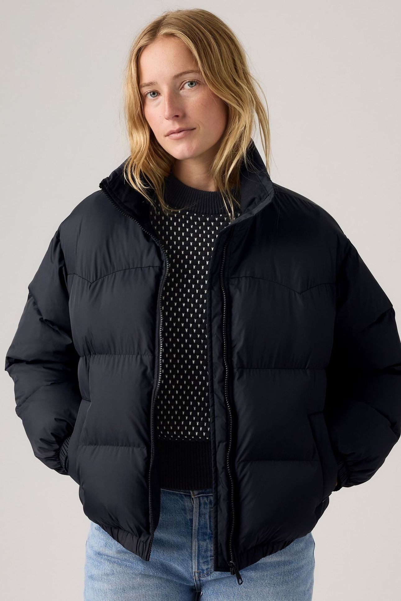 NOE WESTERN PUFFER ANTHRACITE NIGHT NYLO 1