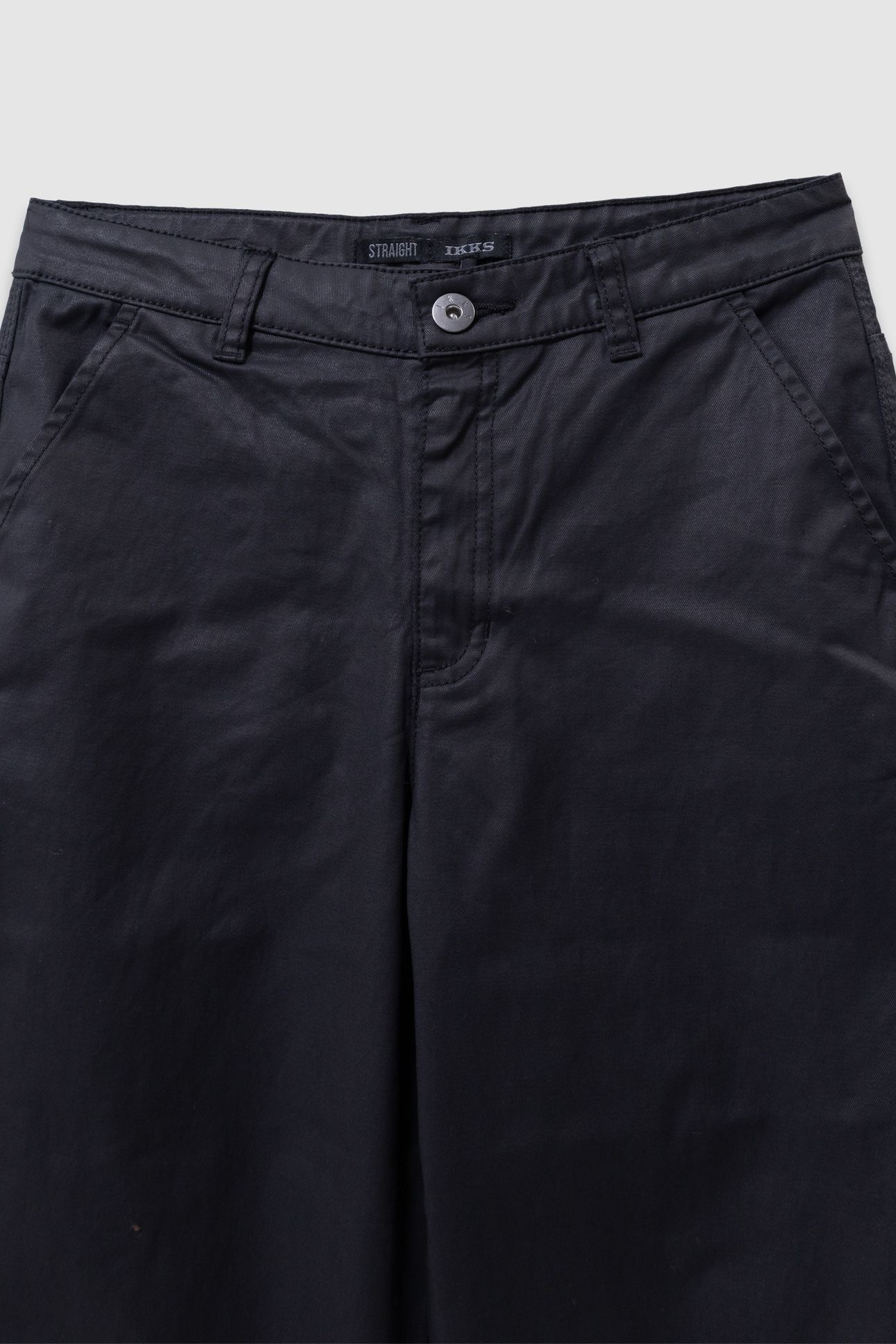 GIRLS’ BLACK COATED STRAIGHT JEANS 3