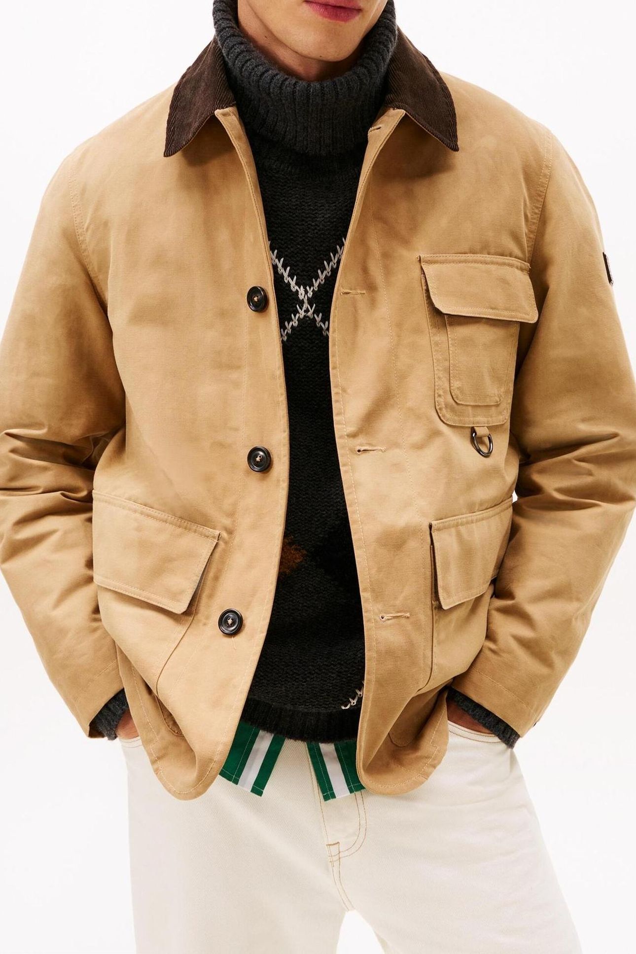 WAXED BARN JACKET SAFARI CANVAS 1