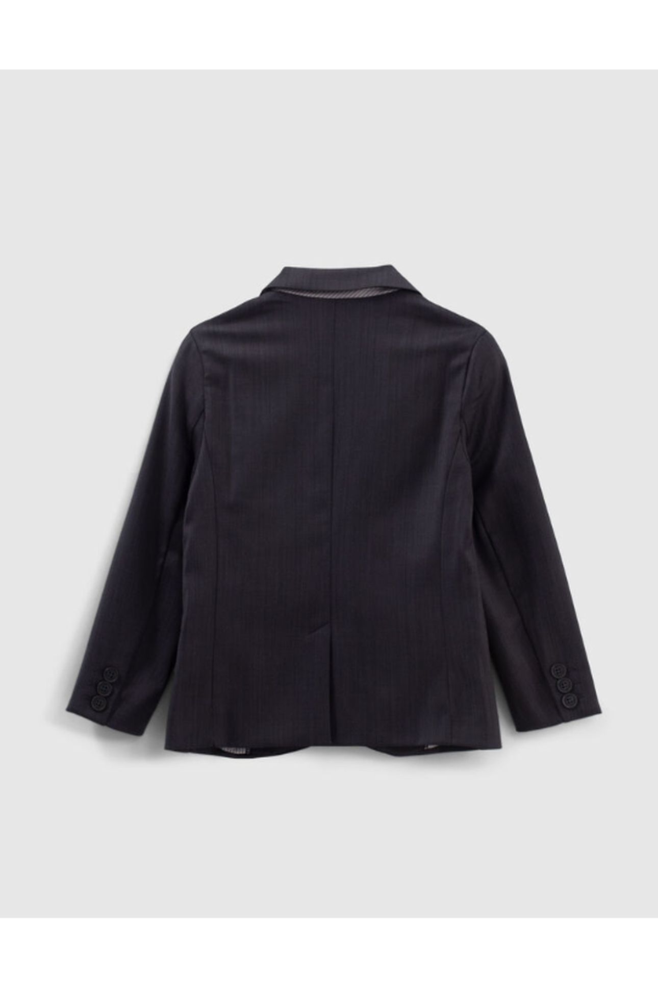 BOYS' NAVY SEMI_PLAIN SUIT JACKET 2