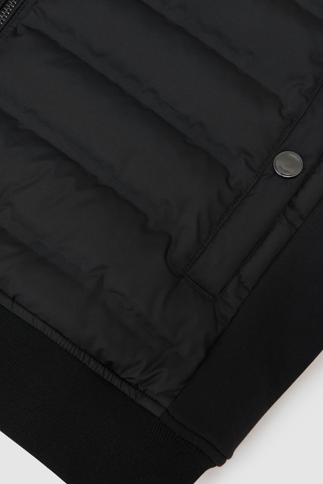 LS QUILTED BOMBER JACKET BLACK 5