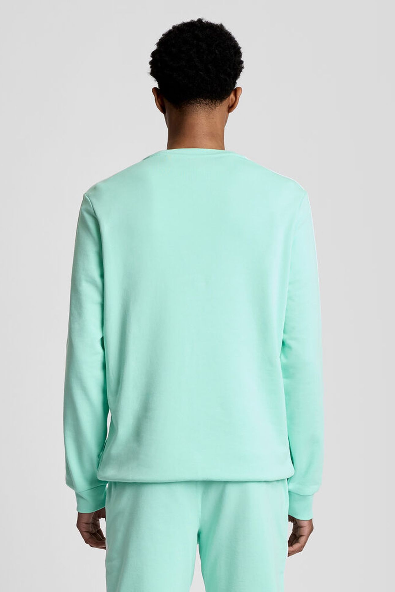 JACQUARD TAPE CREW NECK COOL MINT 2