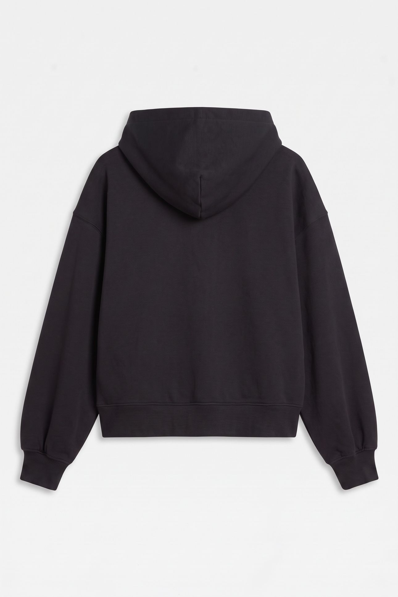 GIRLS VELVET MONOLOGO HOODIE BLACK 4