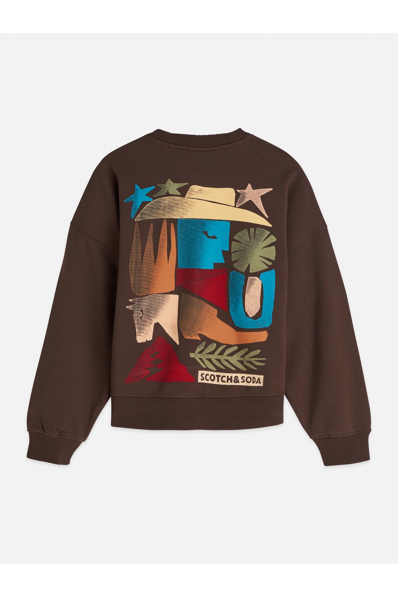 FRONT BACK ARTWORK OVERSIZED-FIT SWEATSHIRT HOT FUDGE 2