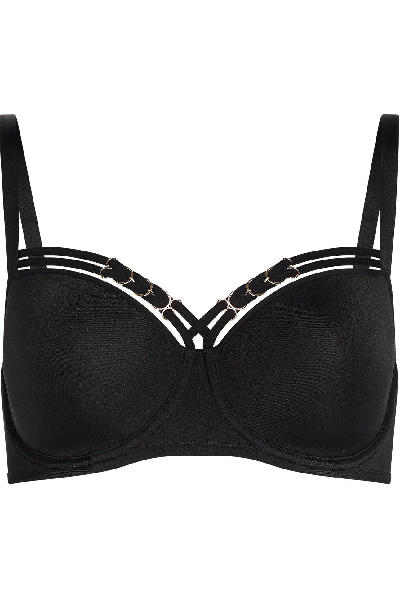 MANJIRA BLACK PLUNGE BALCONY BRA 3
