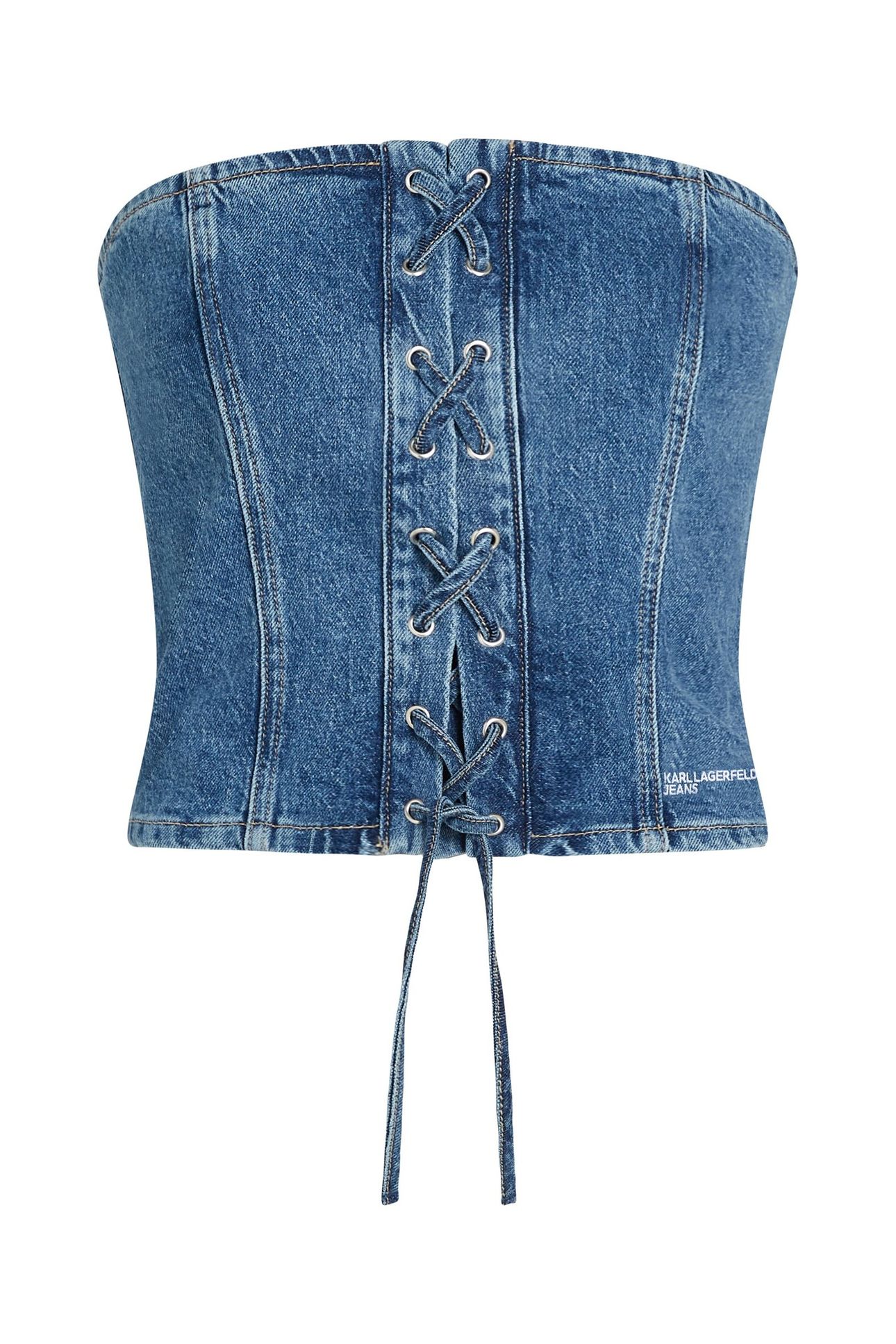 KLJ TIE BUSTIER STONE BLUE 4