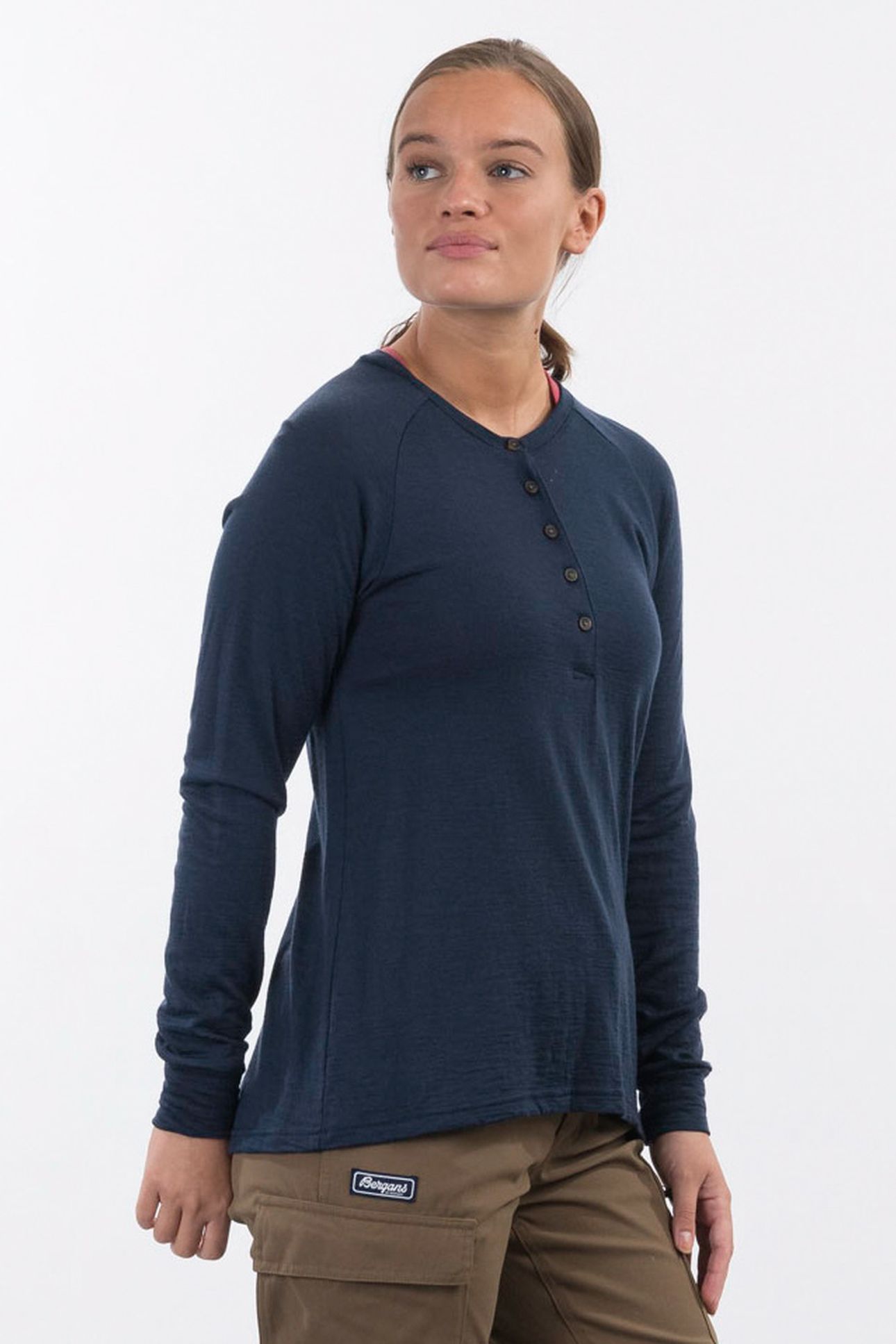 LYSEBU WOOL W HENLEY NAVY BLUE 3
