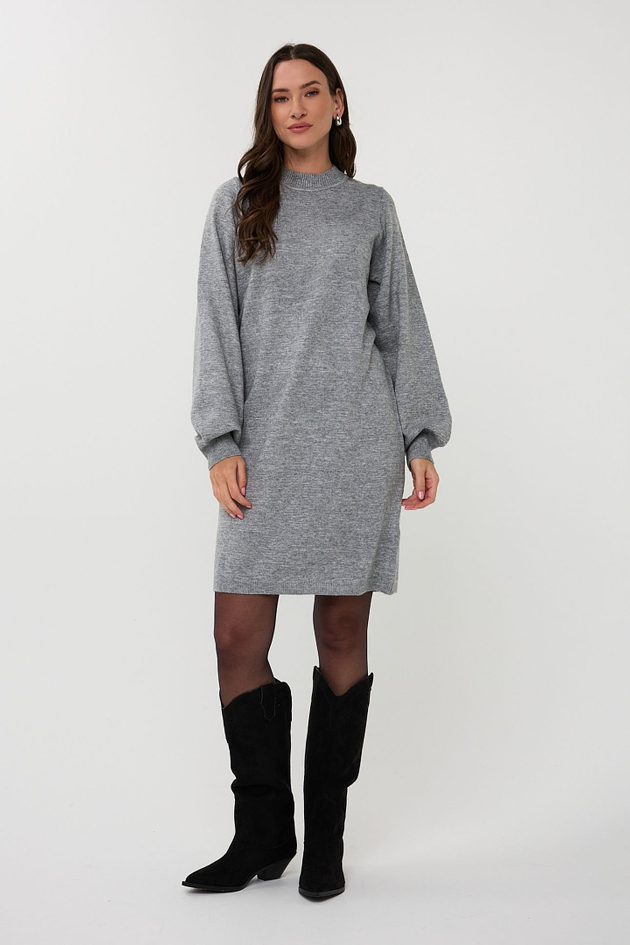 DRESS LUREX GREY MELANGE 3