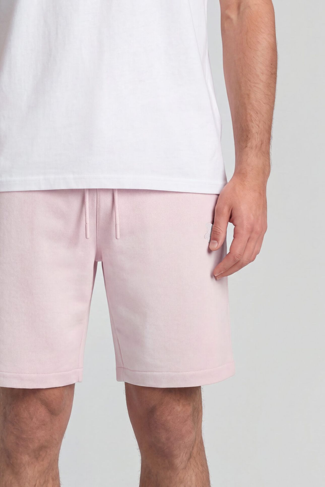 SUPERFINE SWEATSHORT LIGHT PINK 5