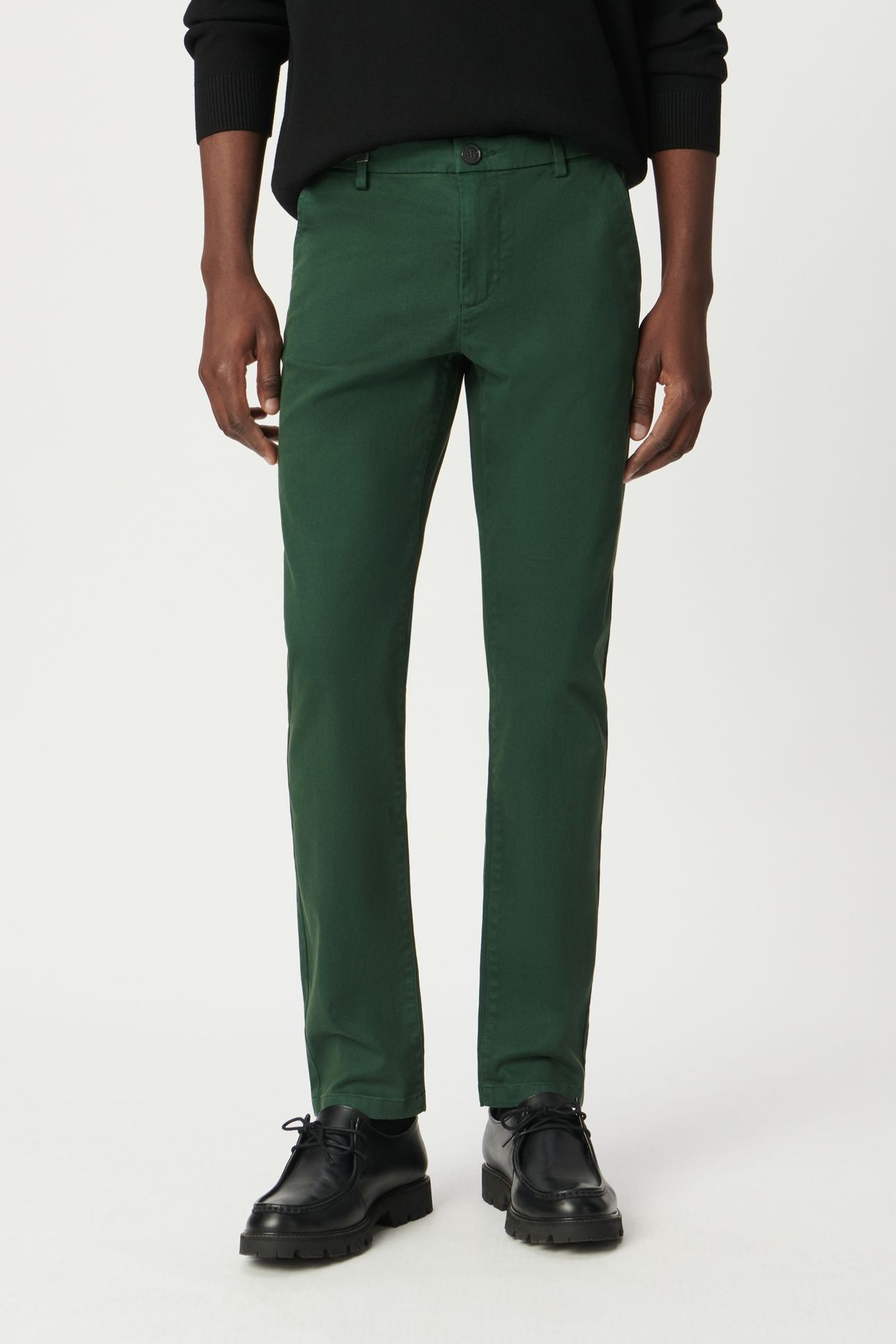 GREEN SLIM CHINOS 1