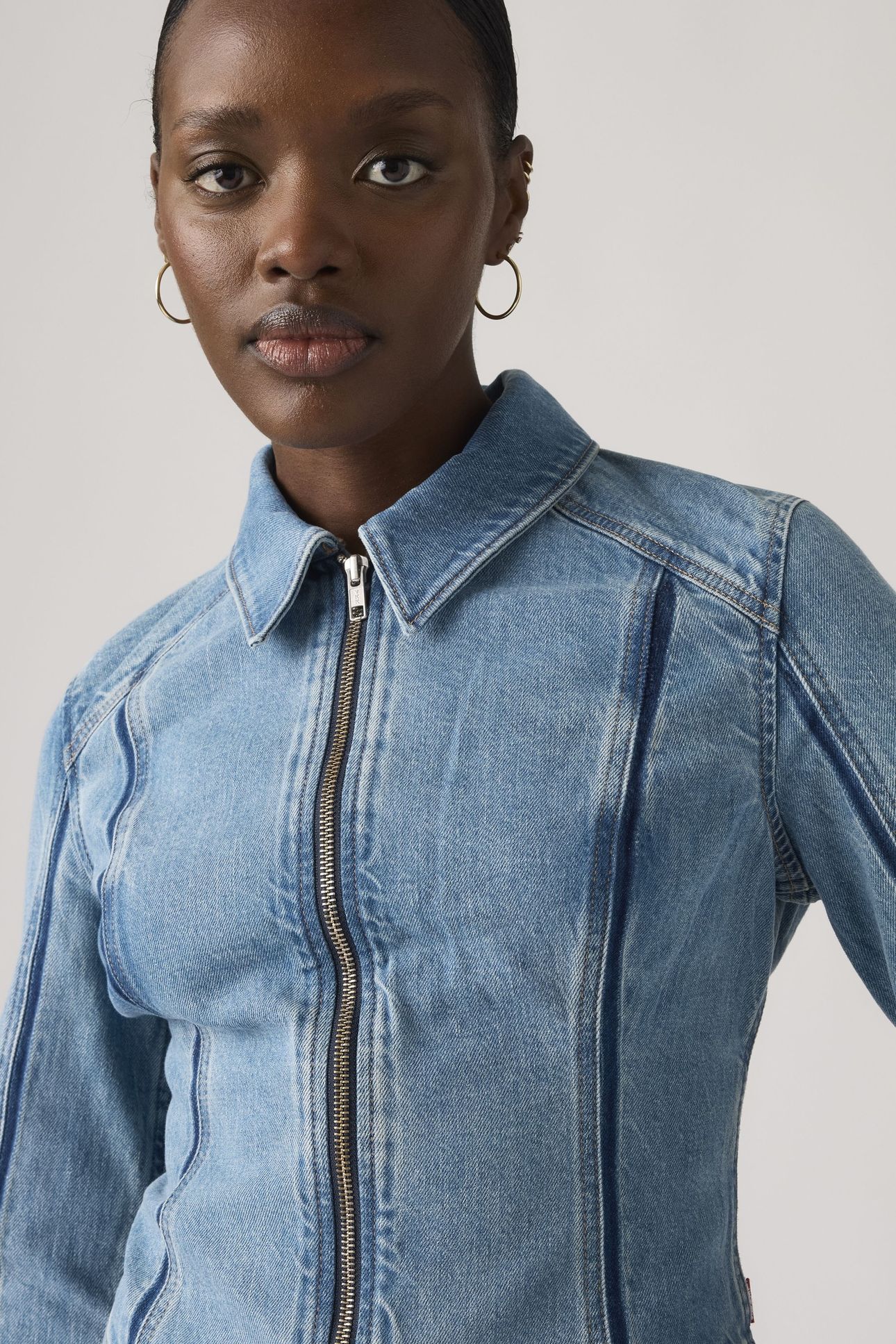 SHADOW SEAMED TRUCKER JACKET 4