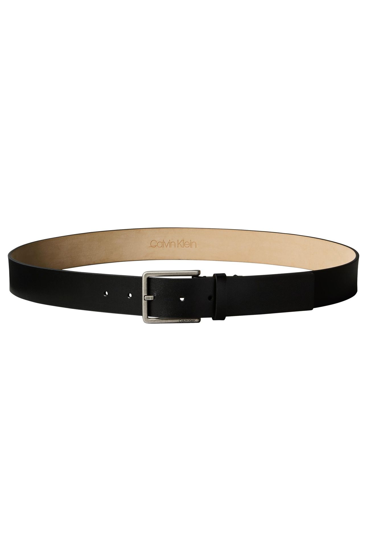 WARMTH BUCKLE SMOOTH BELT BLACK/ANTIQUE SILVER 5