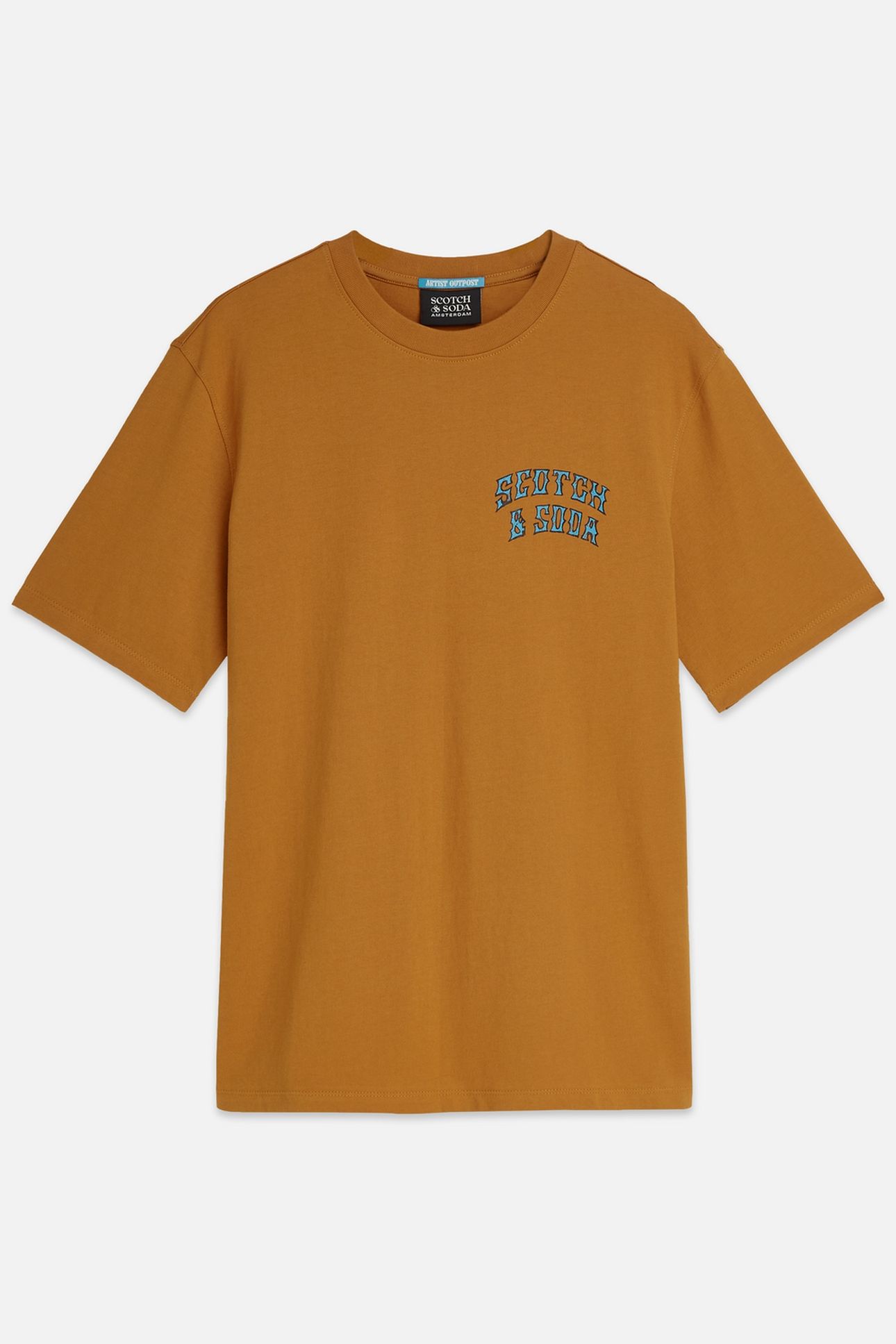 FRONT AND BACK ARTWORK REGULARFIT TSHIRT MEDIUM BROWN 4