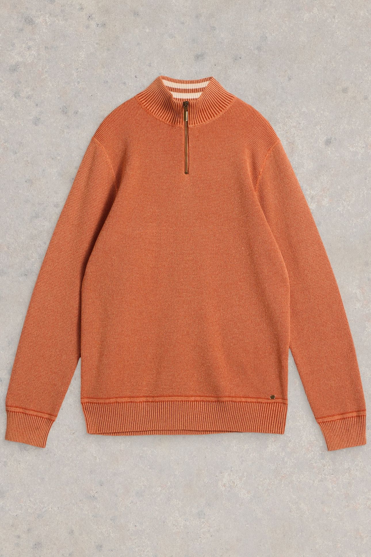 ATTADALE FUNNEL NECK JUMPER DK ORANGE 3