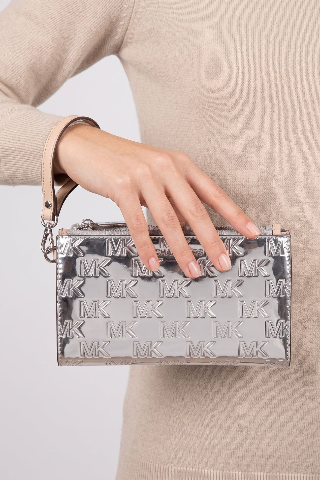 DOUBLE ZIP WRISTLET SILVER 4