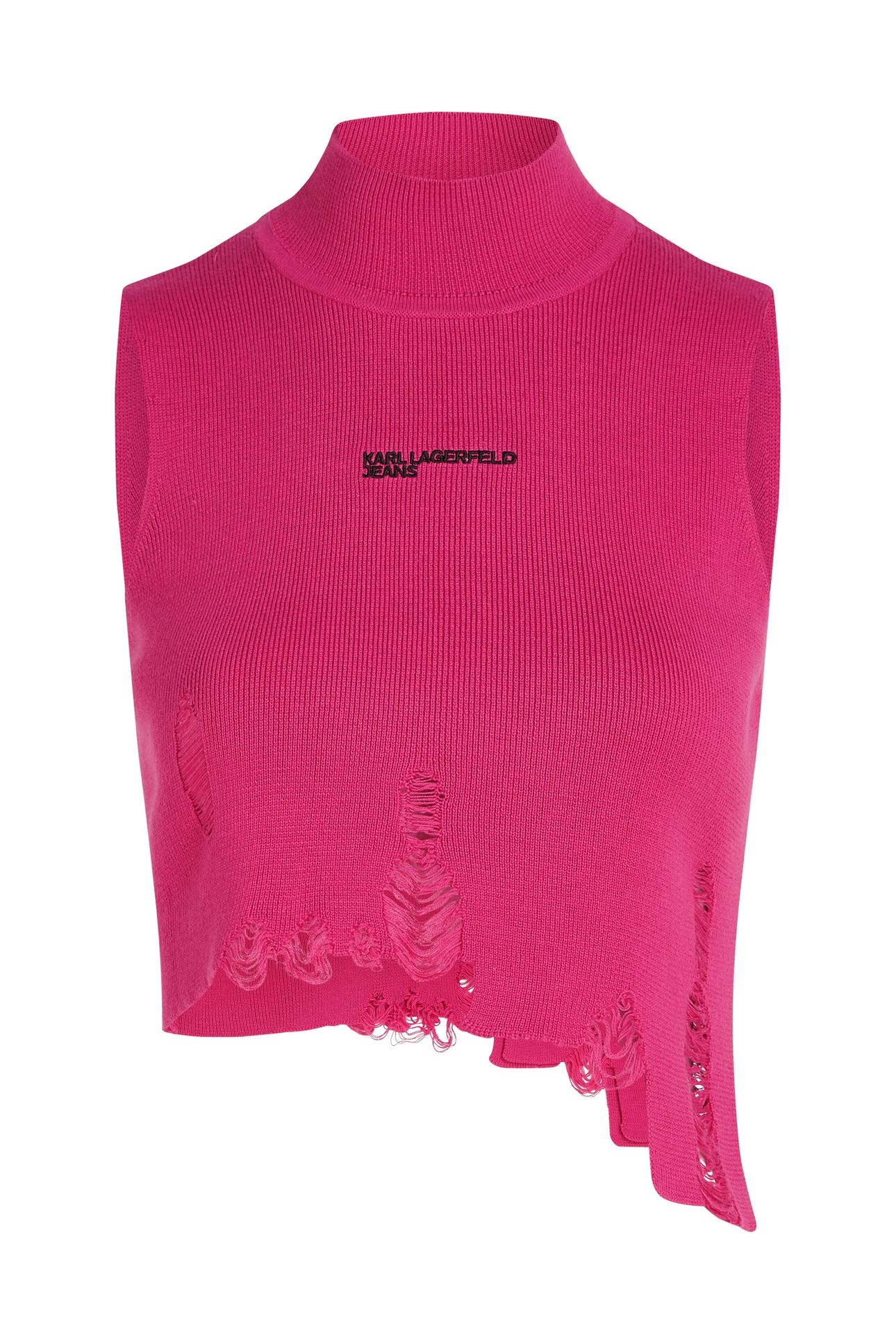 KLJ DISTRUCTED KNITTED TOP VERY BERRY 4