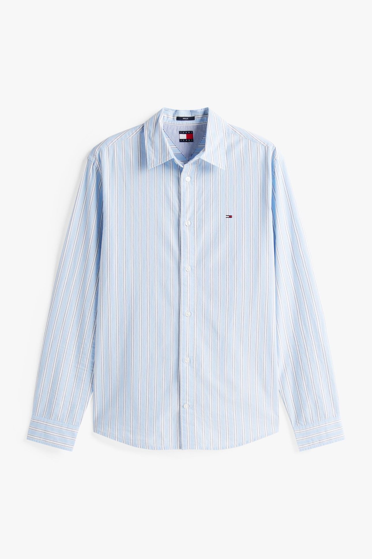 TJM ESSNT POPLIN REG SWEET BLUE STRIPES 5