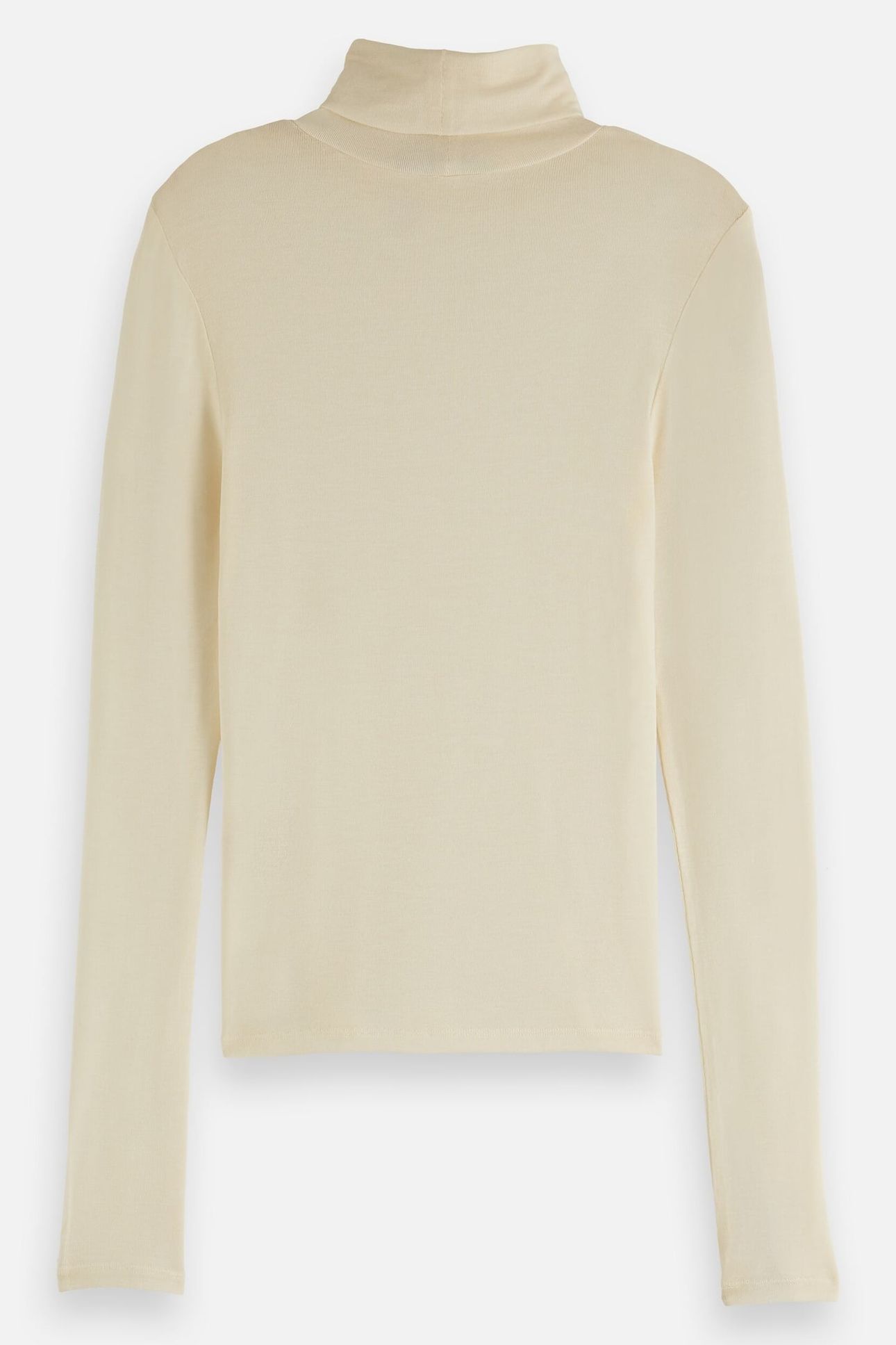 ROLL UP NECK LONG SLEEVE T-SHIRT OFF WHITE 5