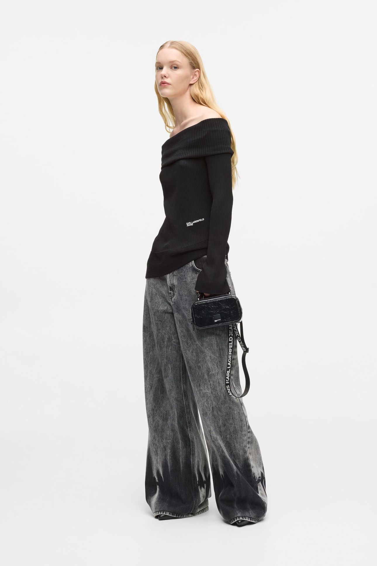KLJ OFF SHOULDER KNIT BLACK 3