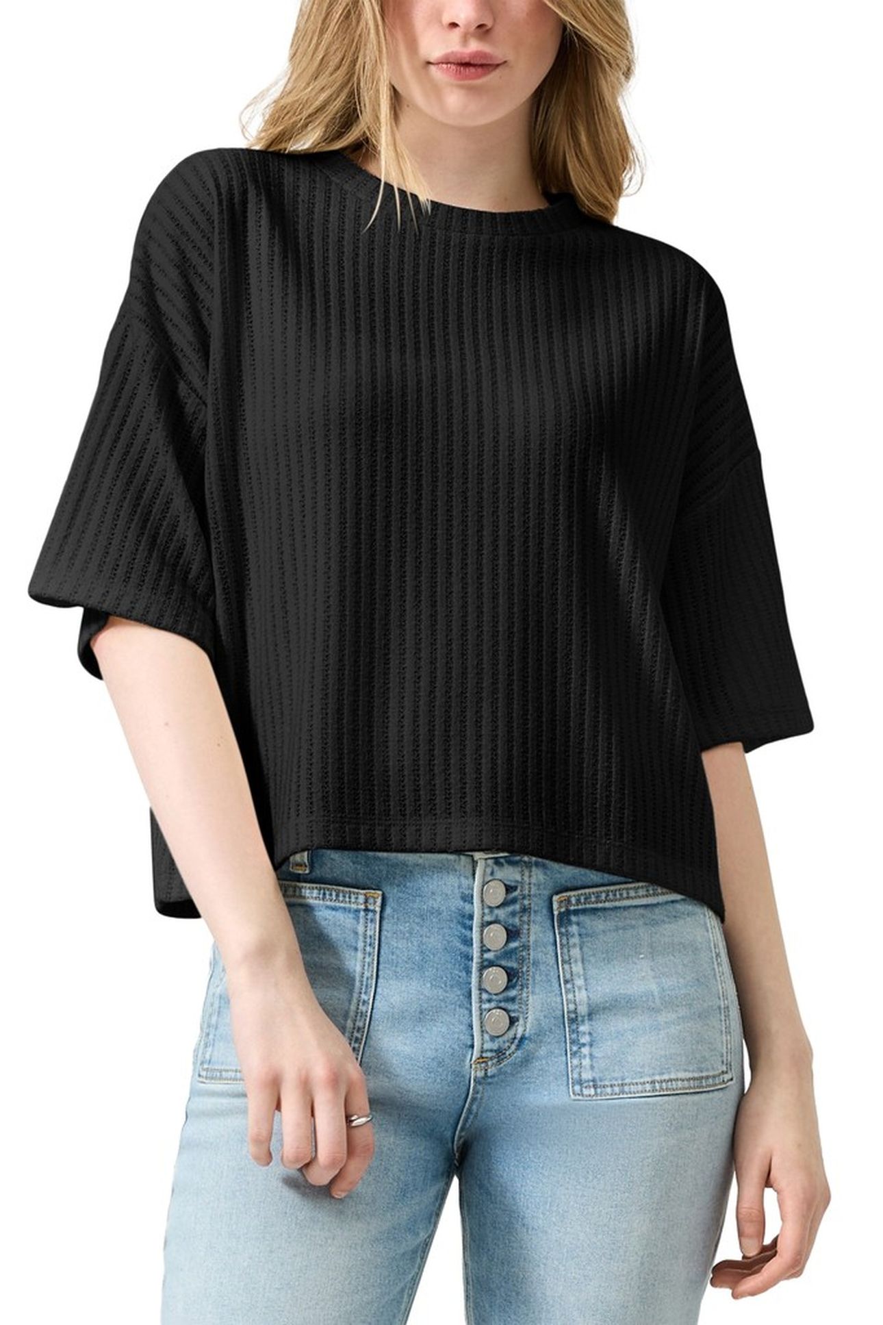 S.OLIVER-QS T-SHIRTS BLACK 1