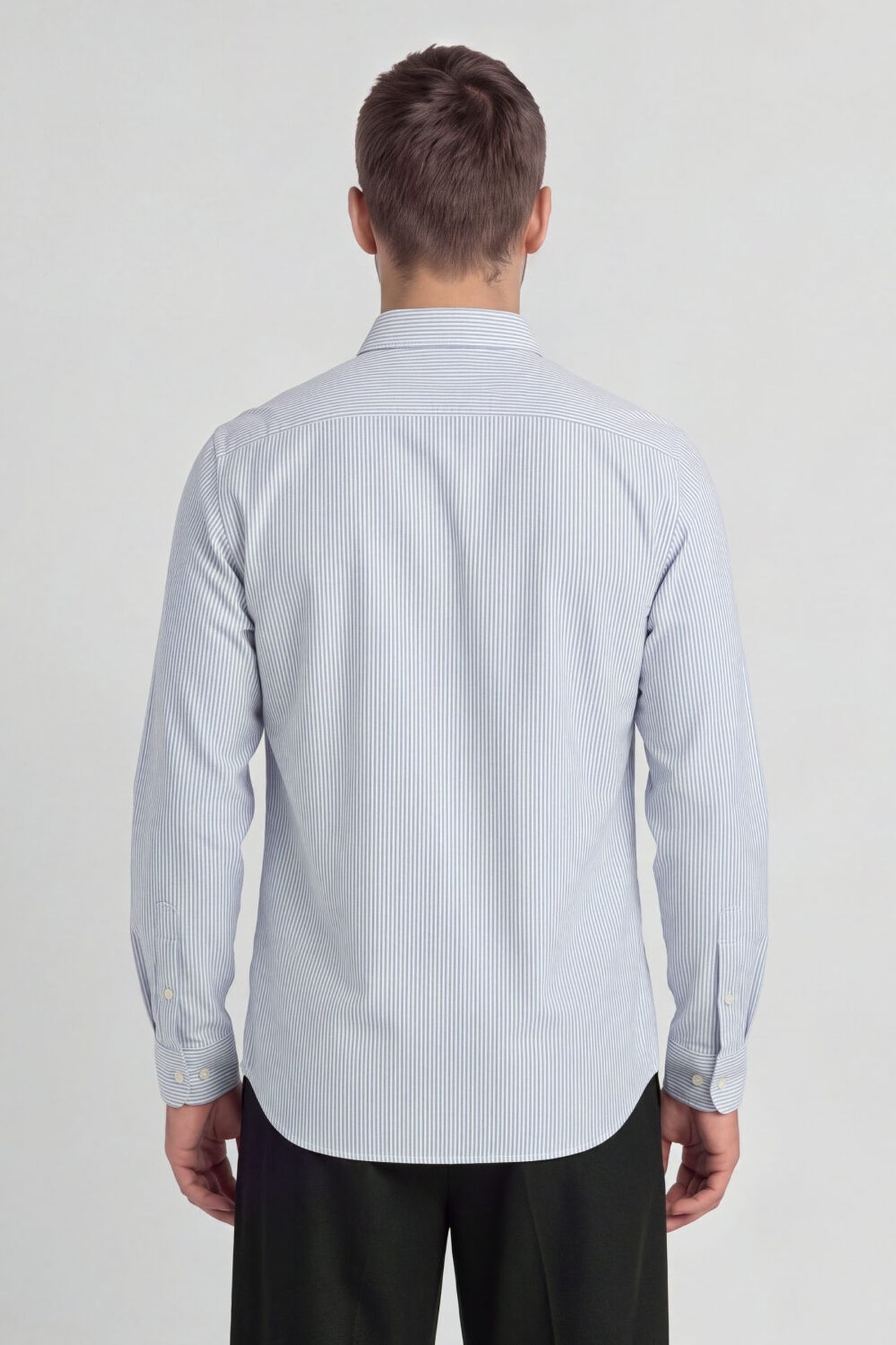 STRIPE OXFORD SHIRT EVERGLADE/WHITE 2