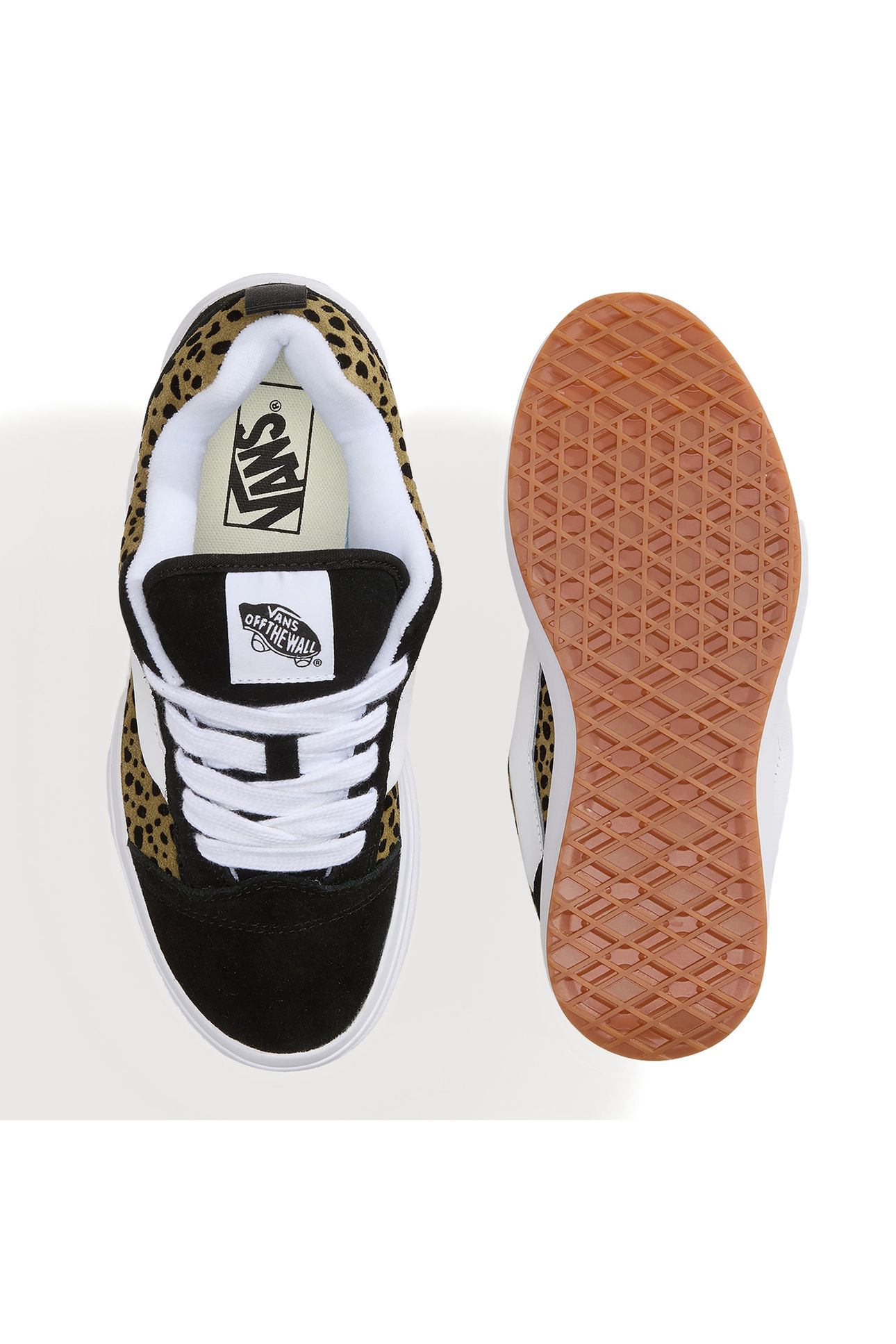 UNISEX KNU SKOOL PLATFORM LIGHT SPOTTED OLIVE BROWN/BLACK 5