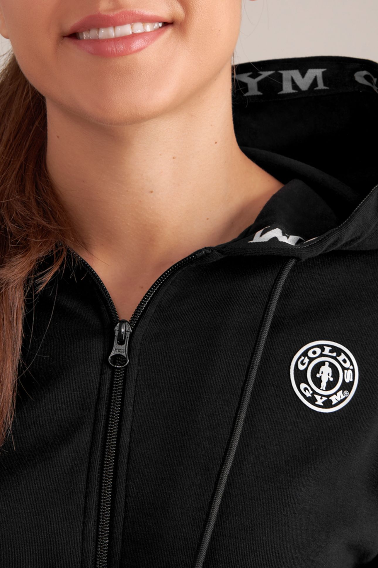 LADIES CROPPED HOODIE BLACK 2